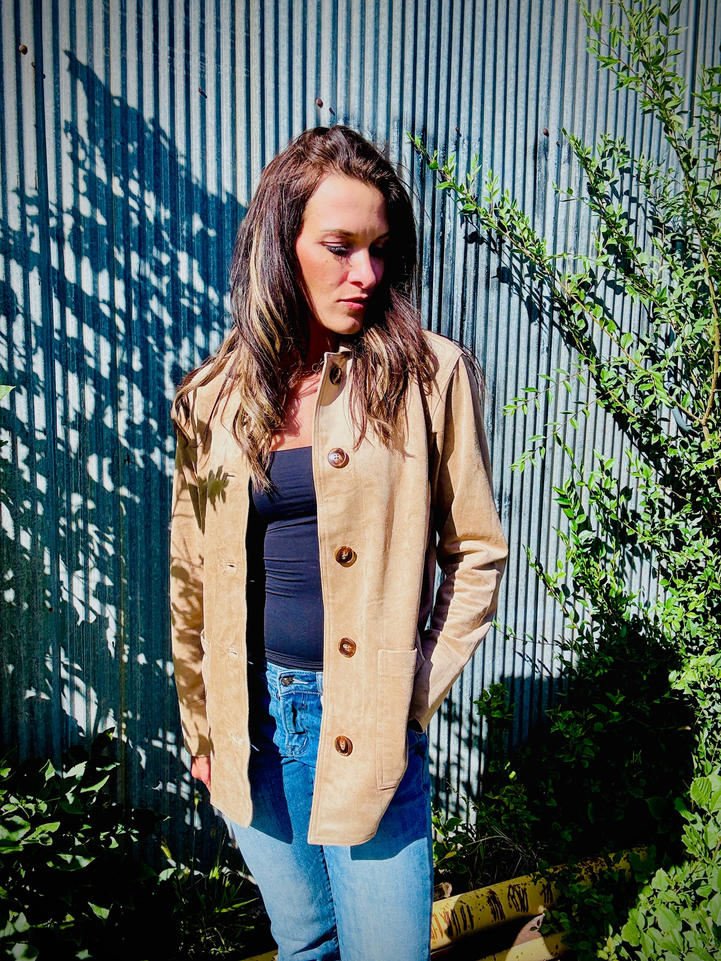 Z Supply Decker Suede Chore Coat