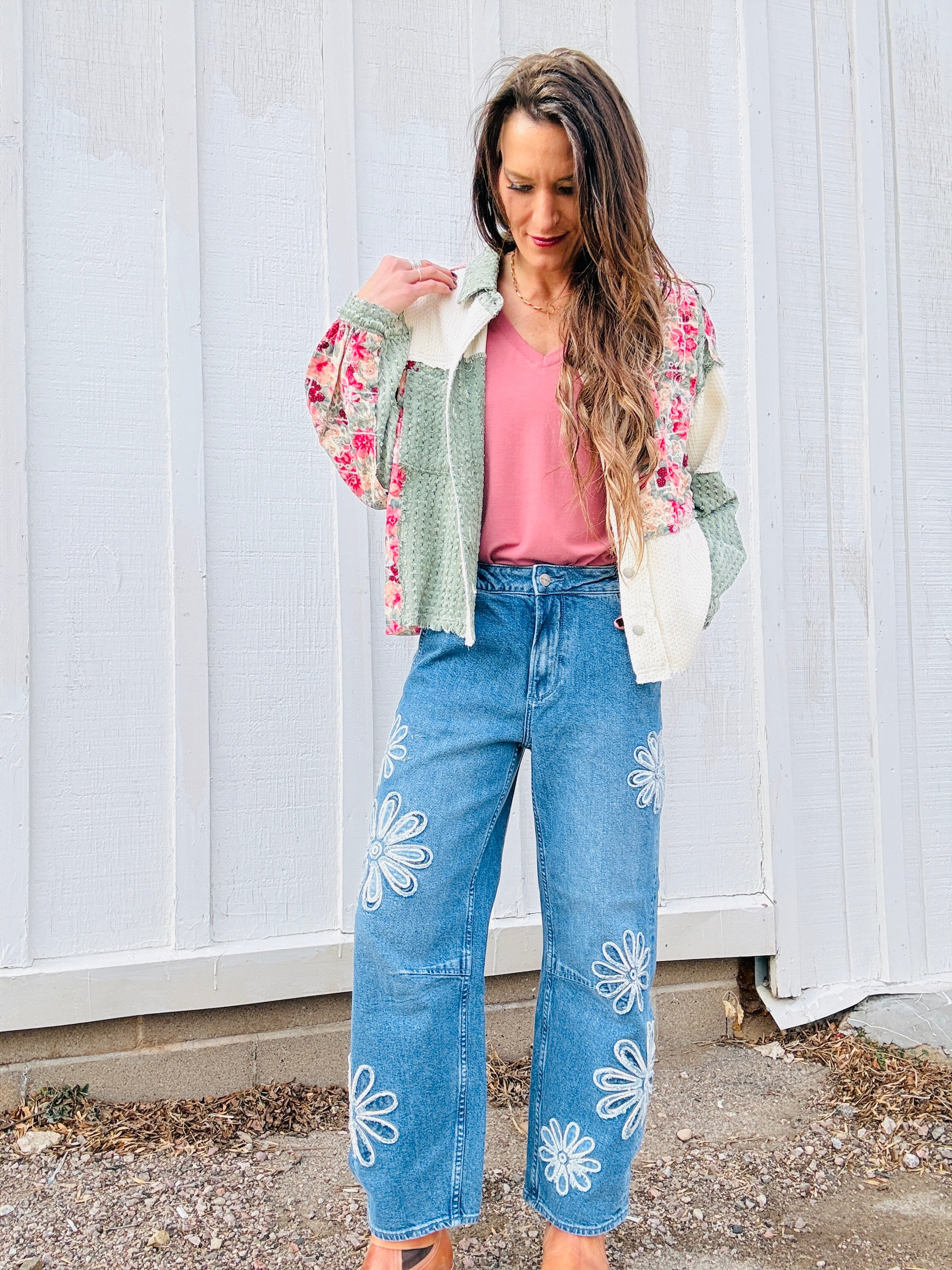 Driftwood Barbie Barrel x Daisy Patchwork