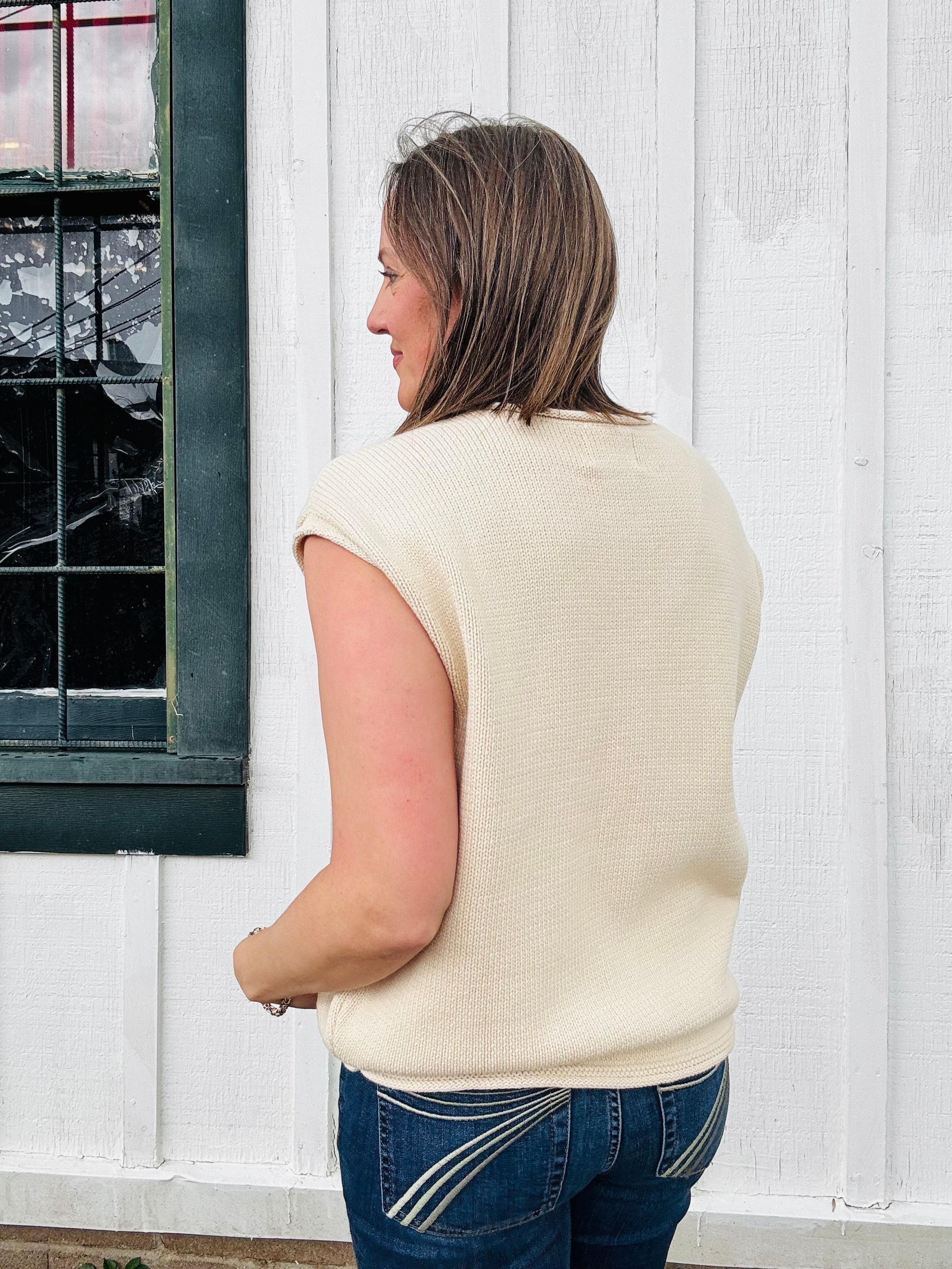 Raw Edge Knit Cardigan