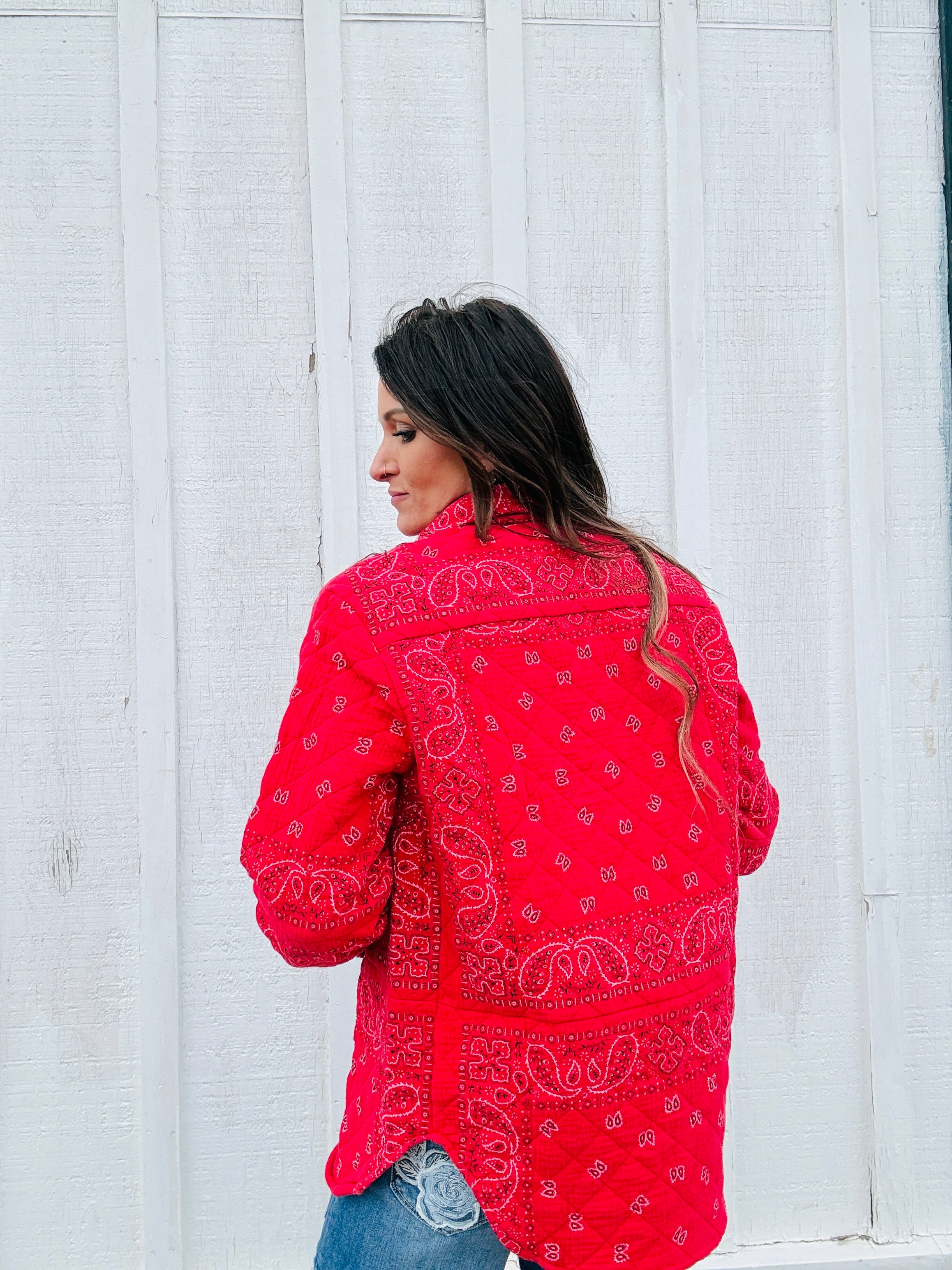 Shannon Passero Bandana Quilt Shacket