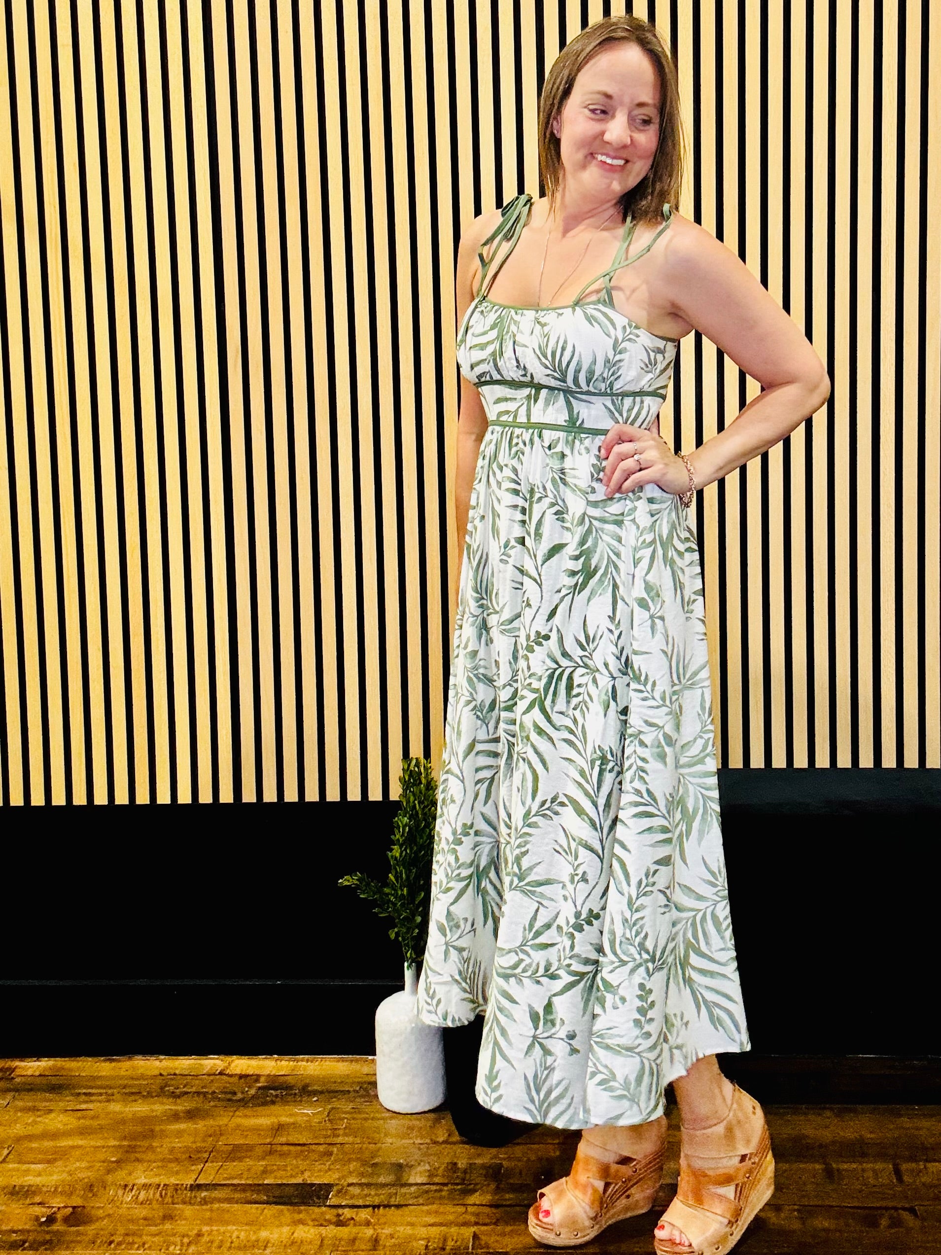 Tropical Midi Dress