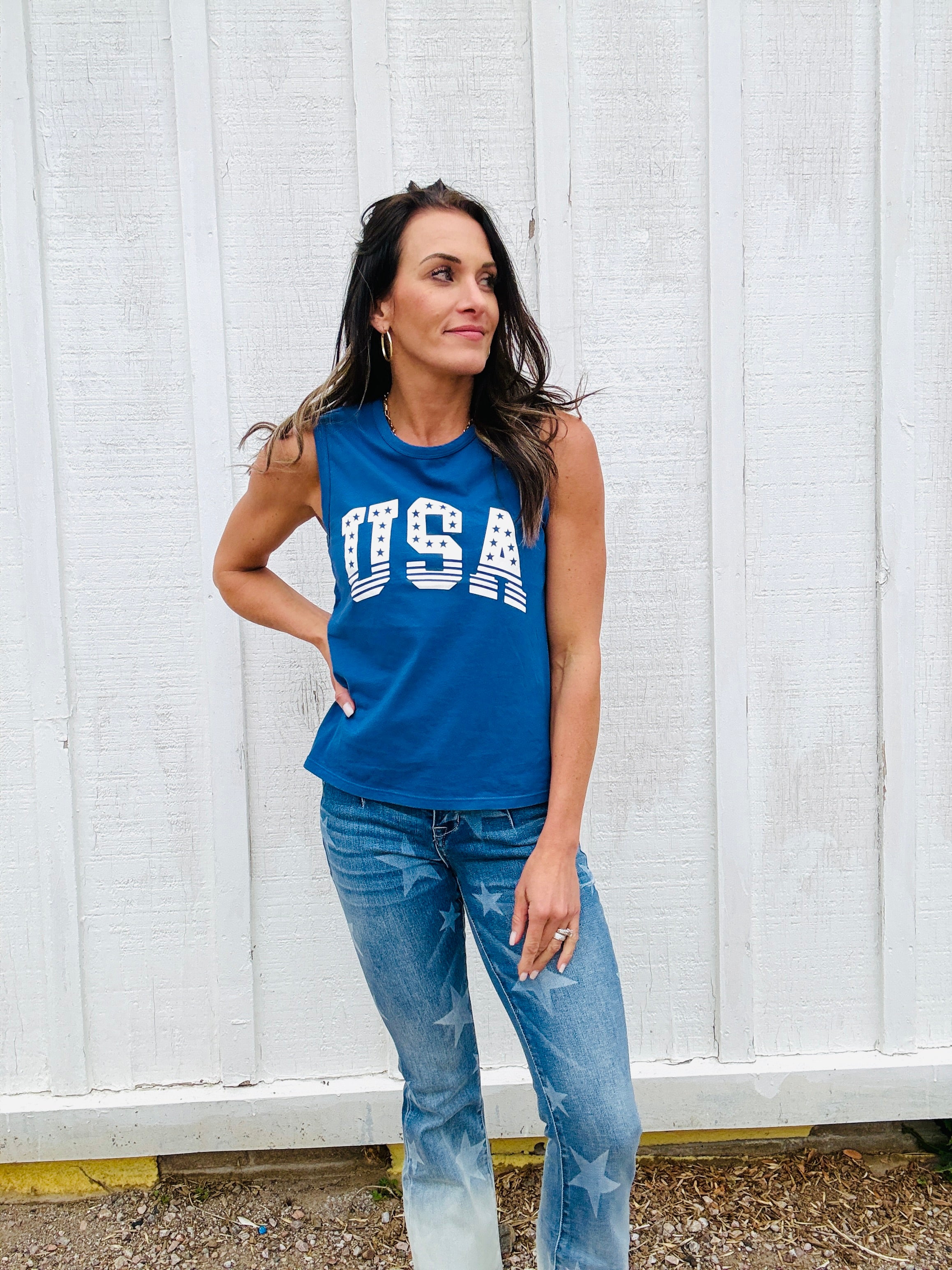 Z Supply Stars & Stripes Muscle Tank