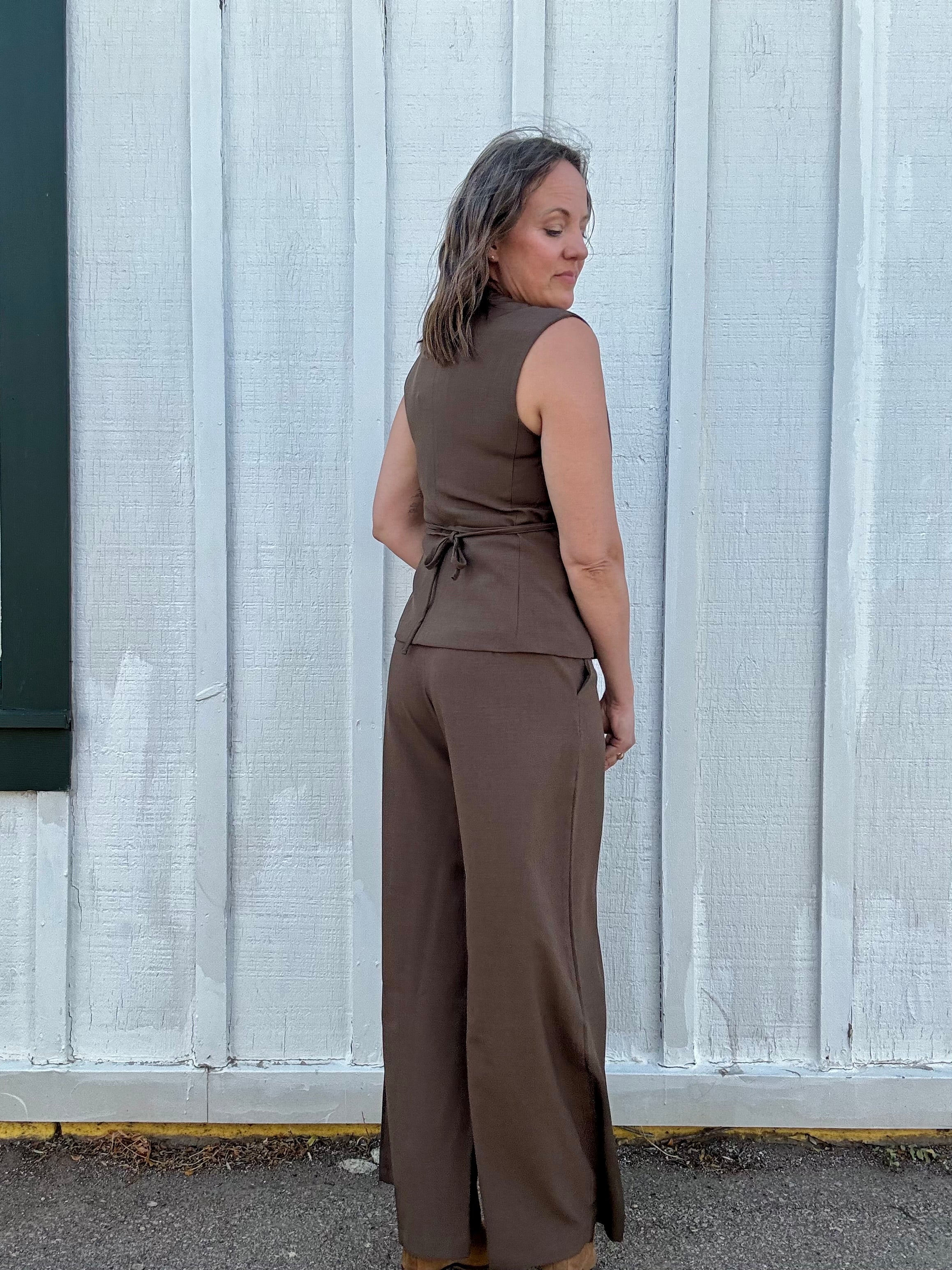 Princess Peplum Tie Vest