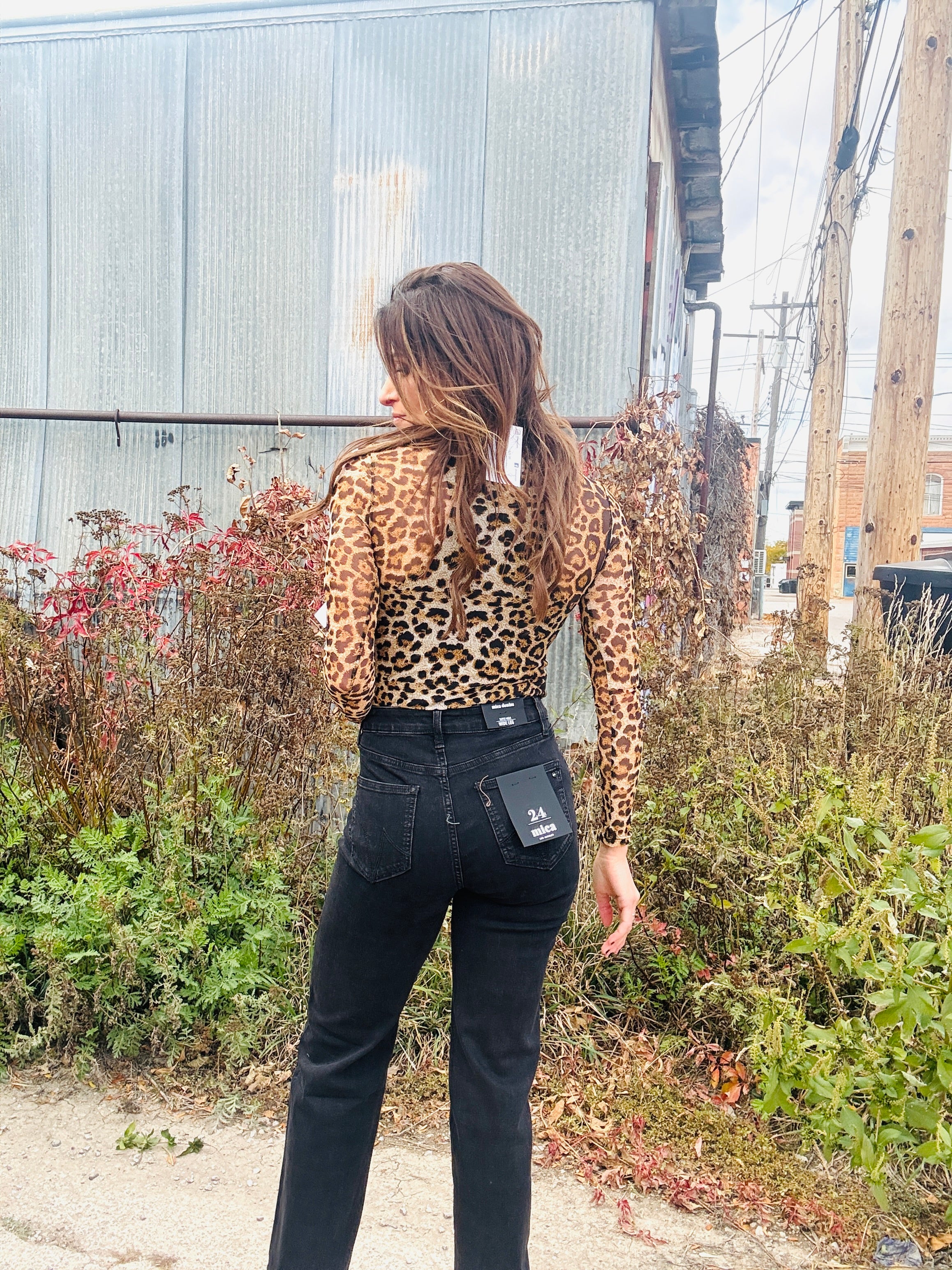 Sheer Leopard Bodysuit