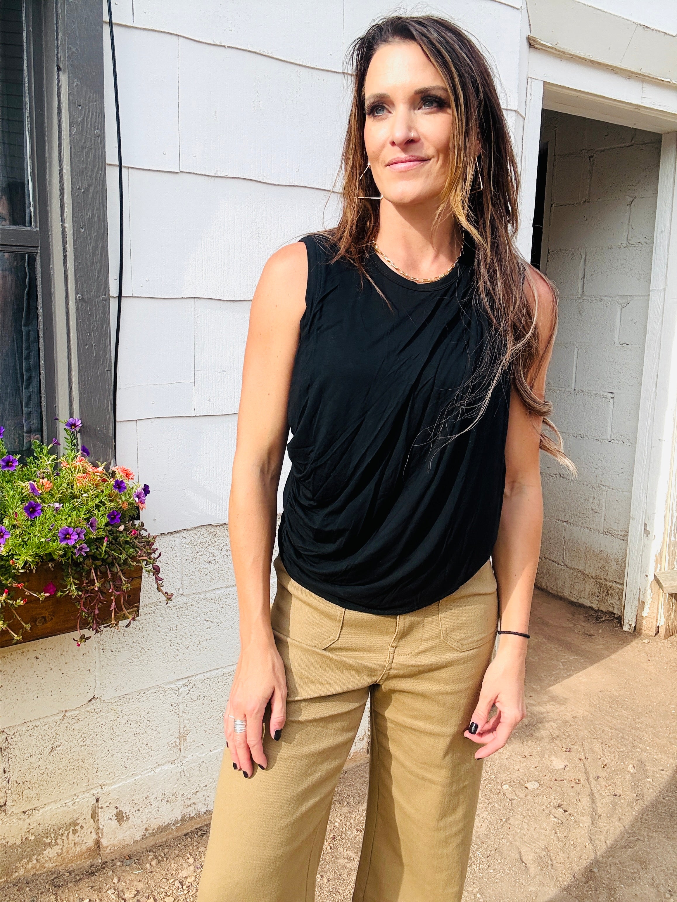 ELAN Drapey Tank Top