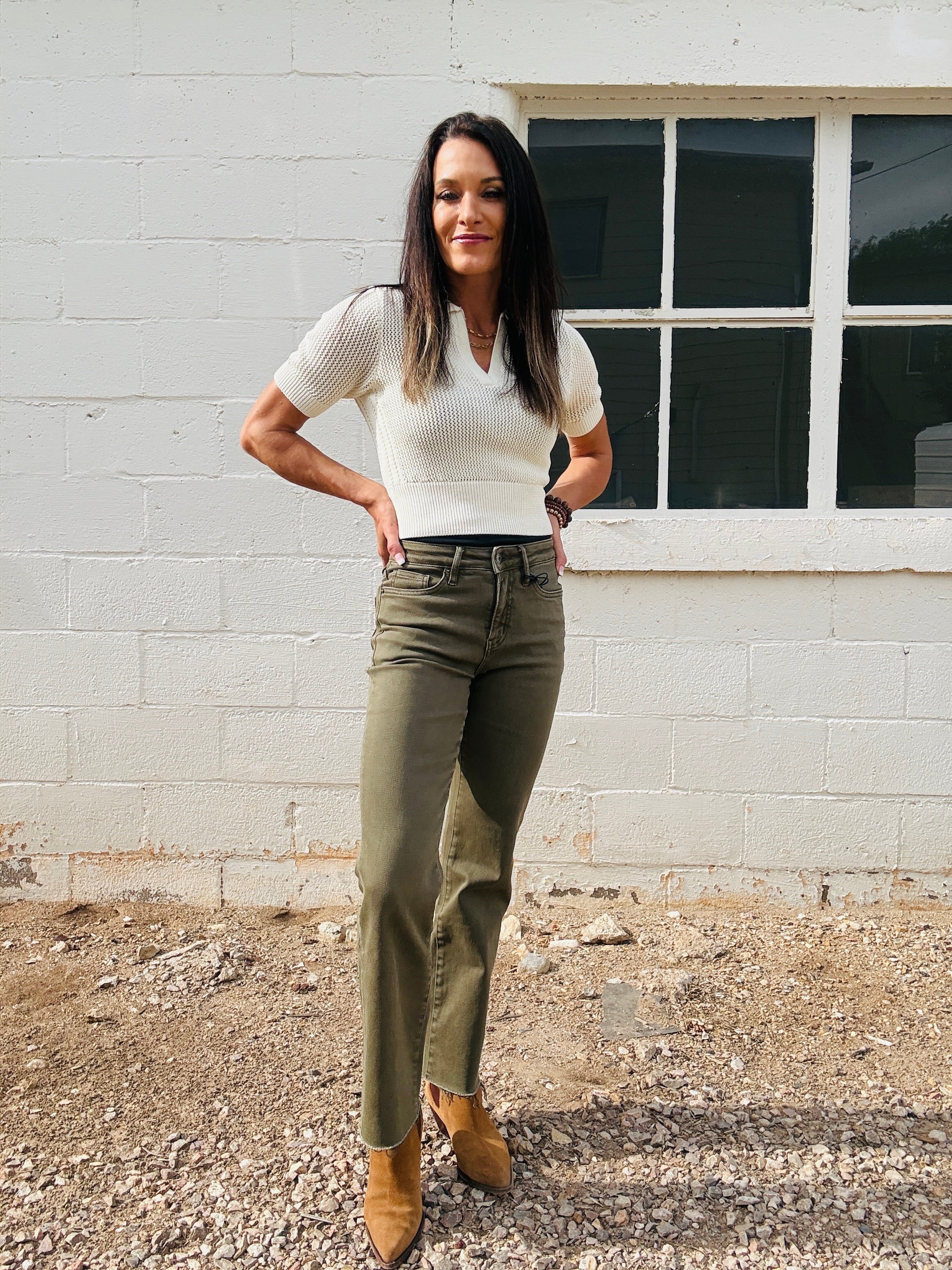 MICA HR Ankle Straight In Olive