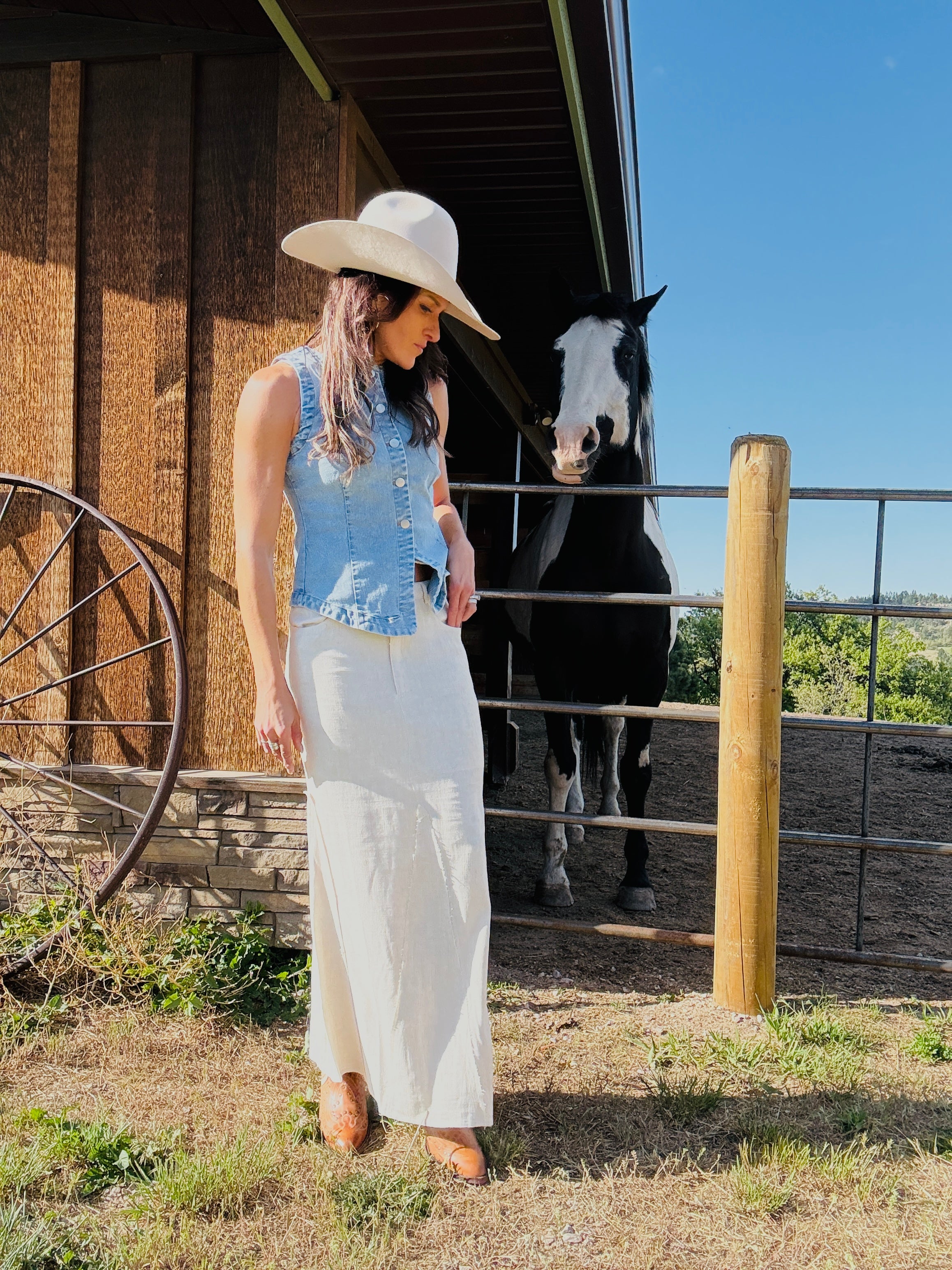 Linen Maxi Skirt