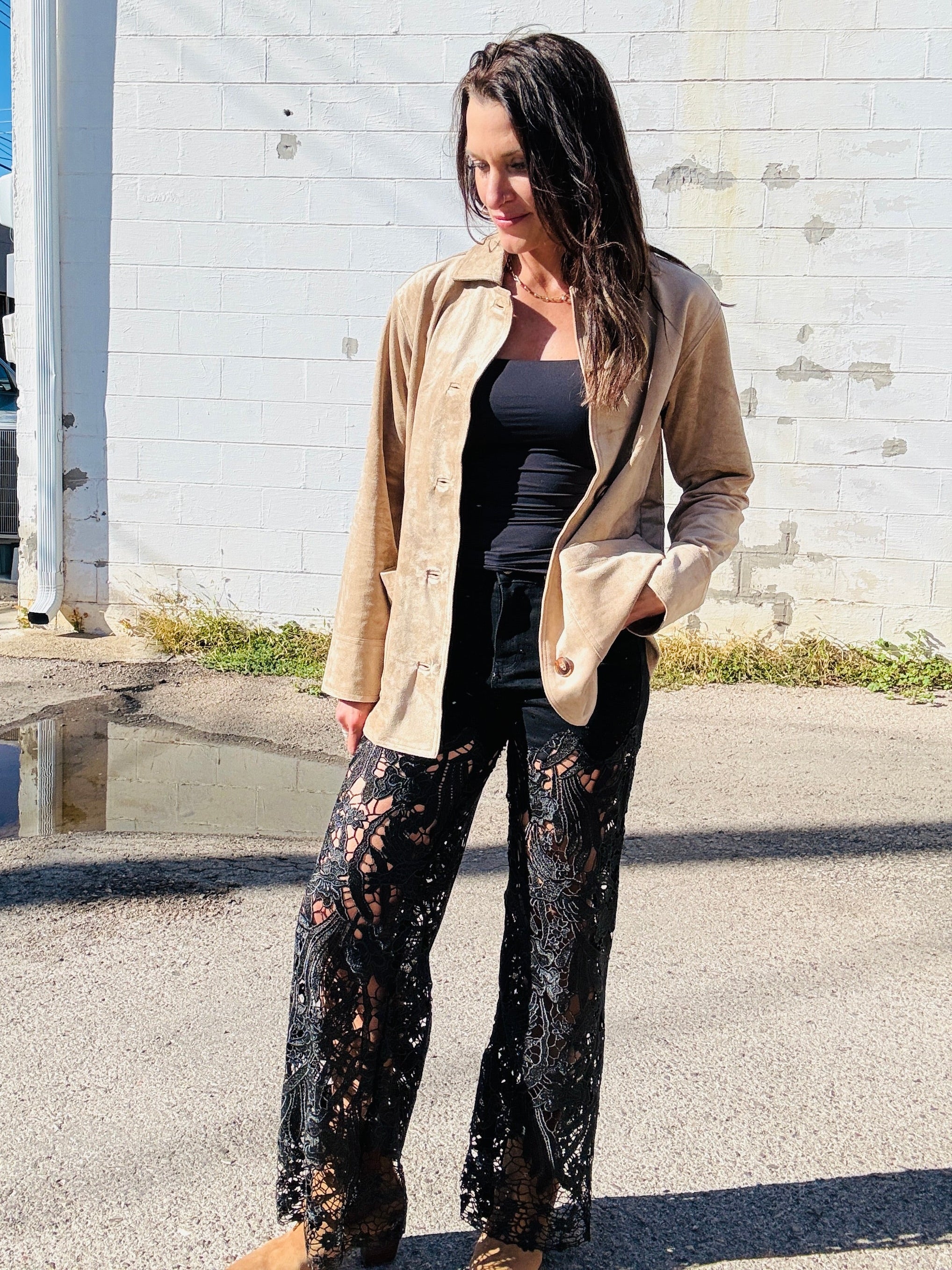 Cutout HR WL Fav Black Jeans
