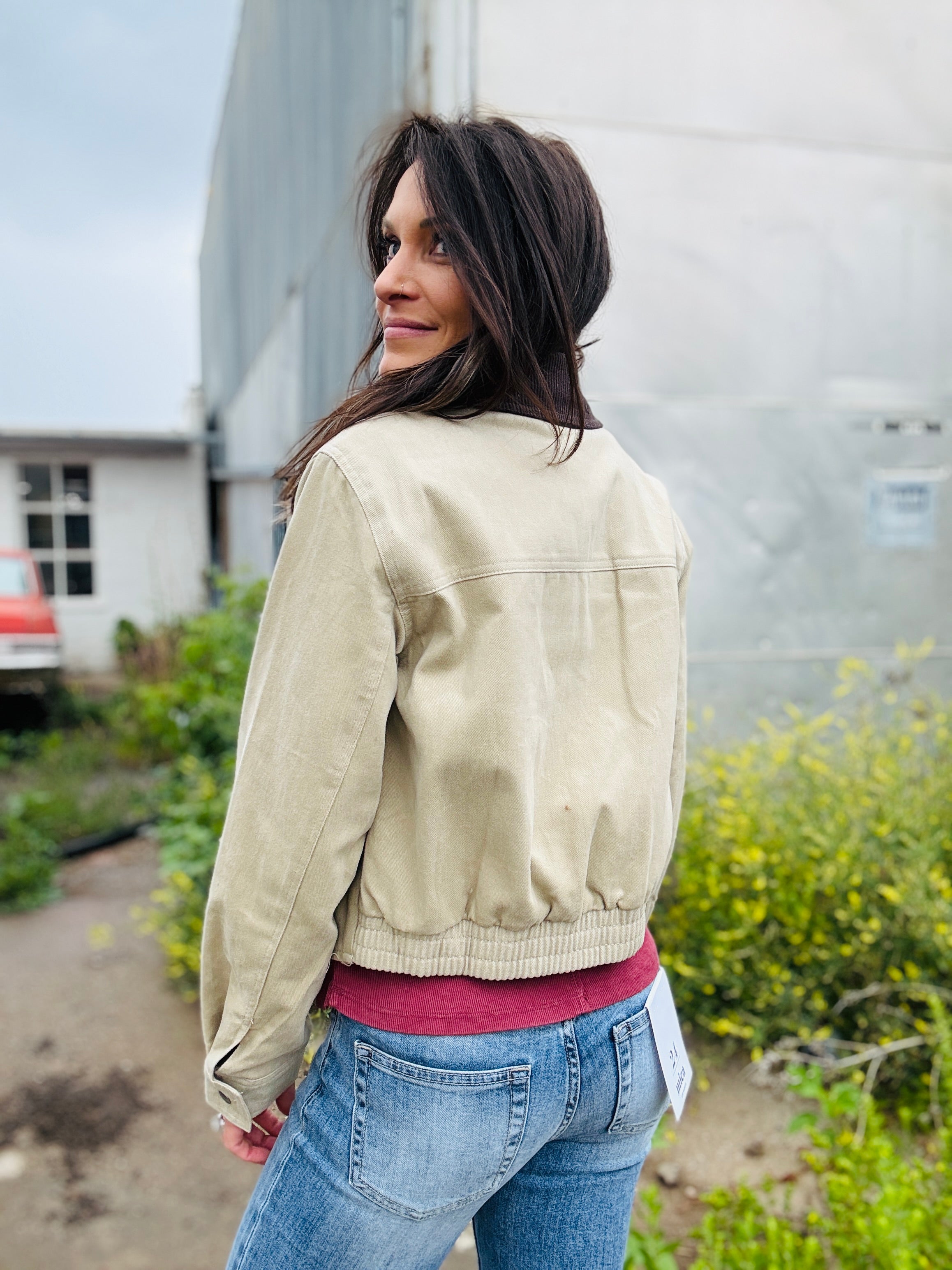 Corduroy Collar Barn Jacket