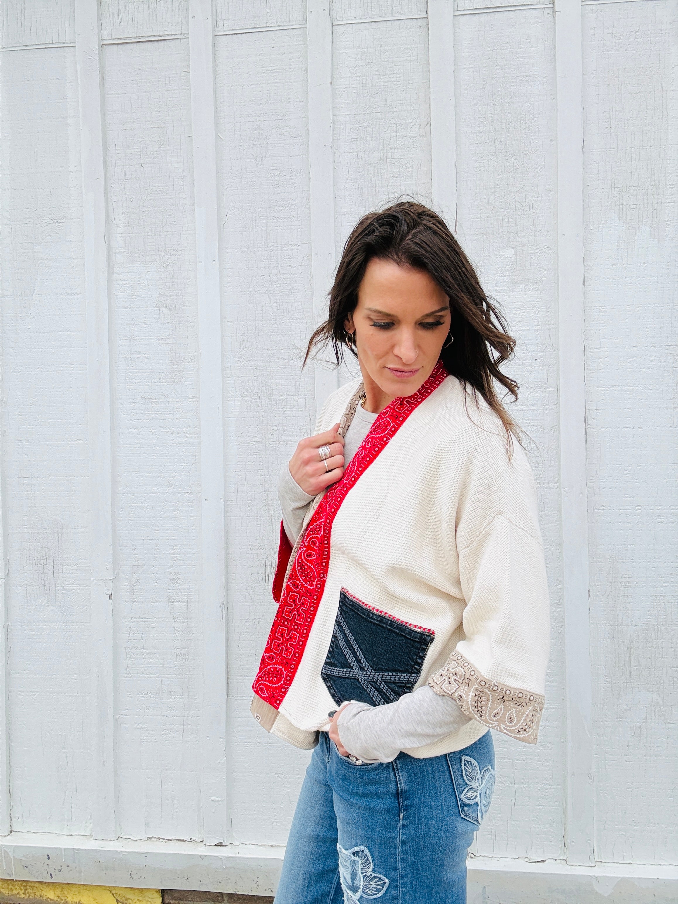 Shannon Passero Bandana Cardigan