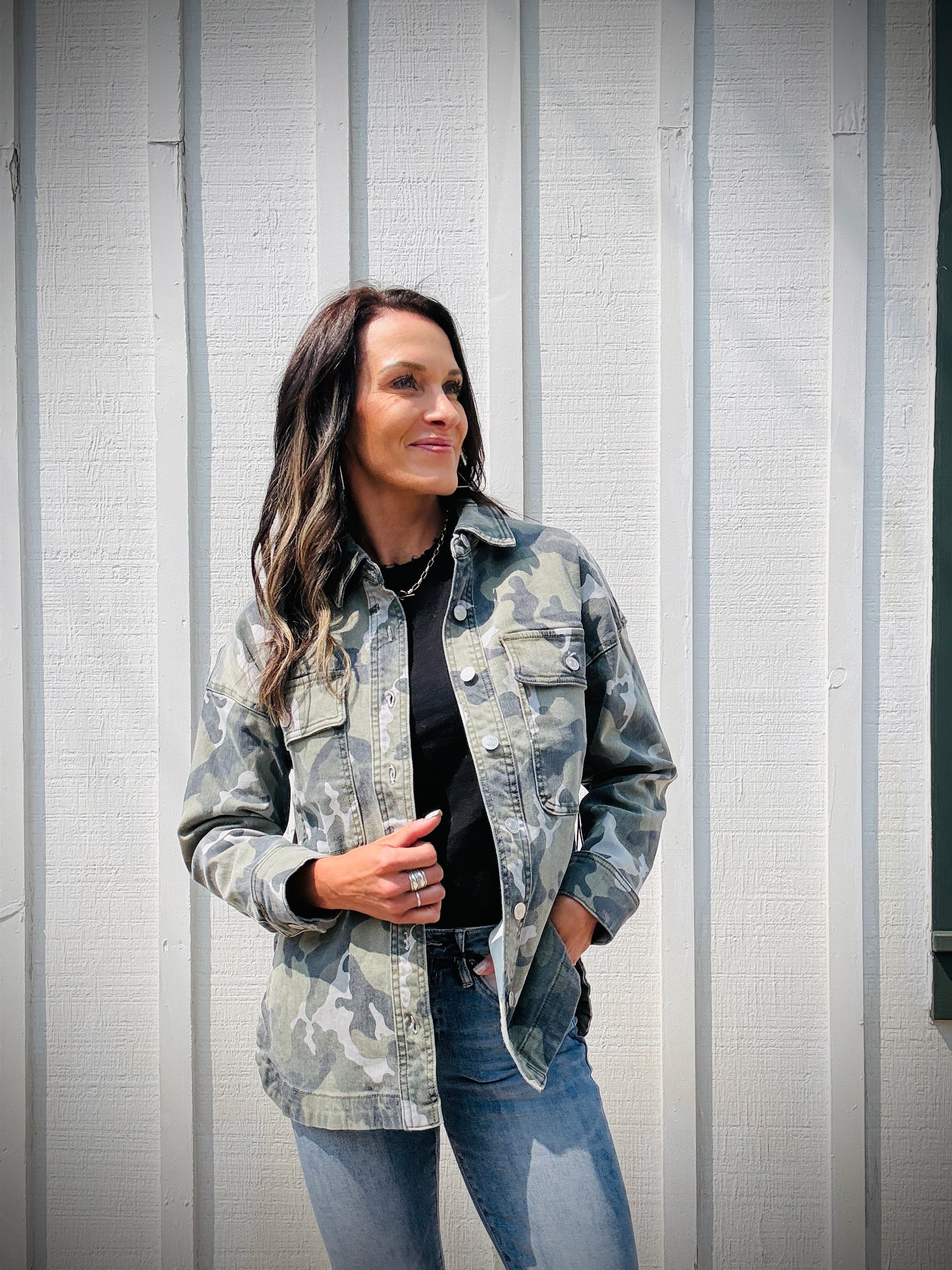 MICA Camo Shacket