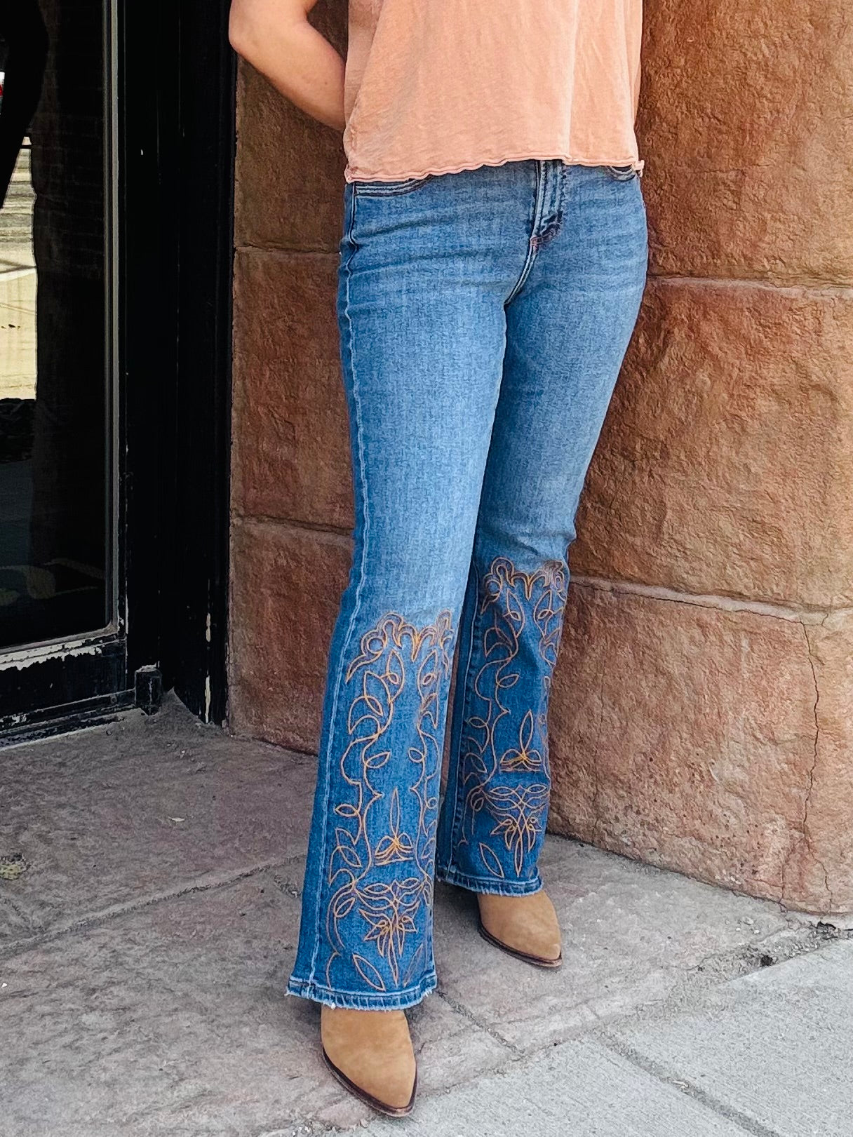 Cello MR Embroidered Flare