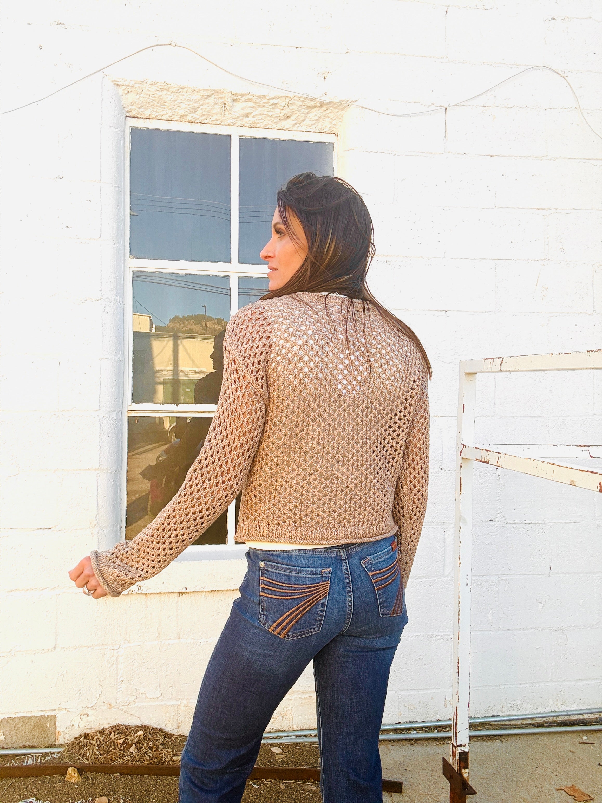 Z Supply Cala Shimmer Crochet Sweater