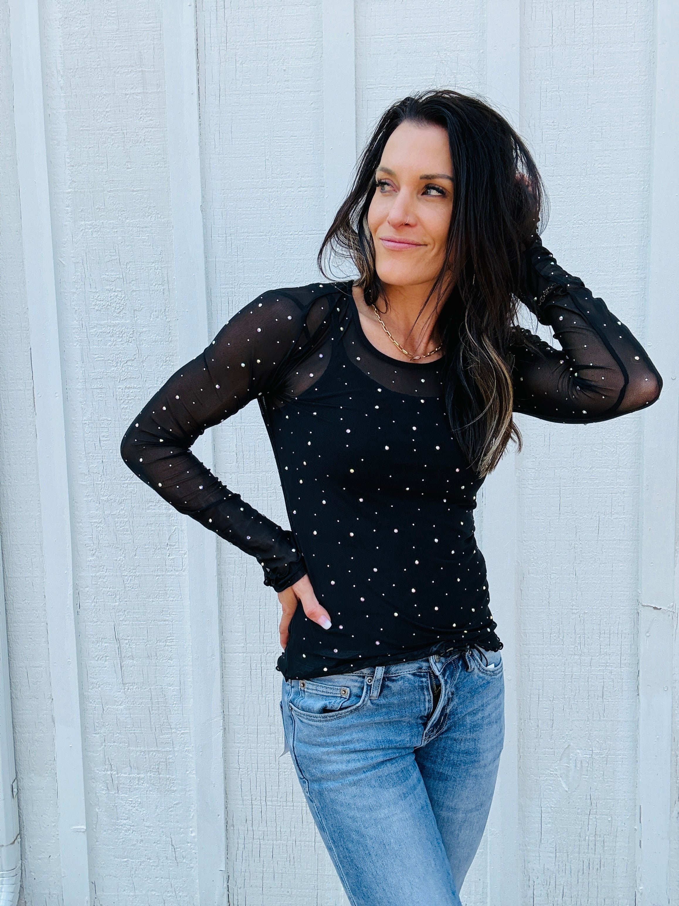 After Hours Sheer Long Sleeve