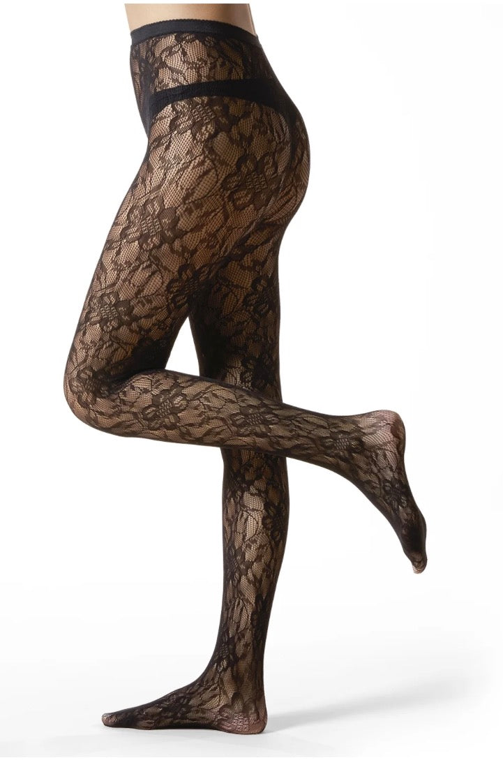 Blooming Floral Net Tights