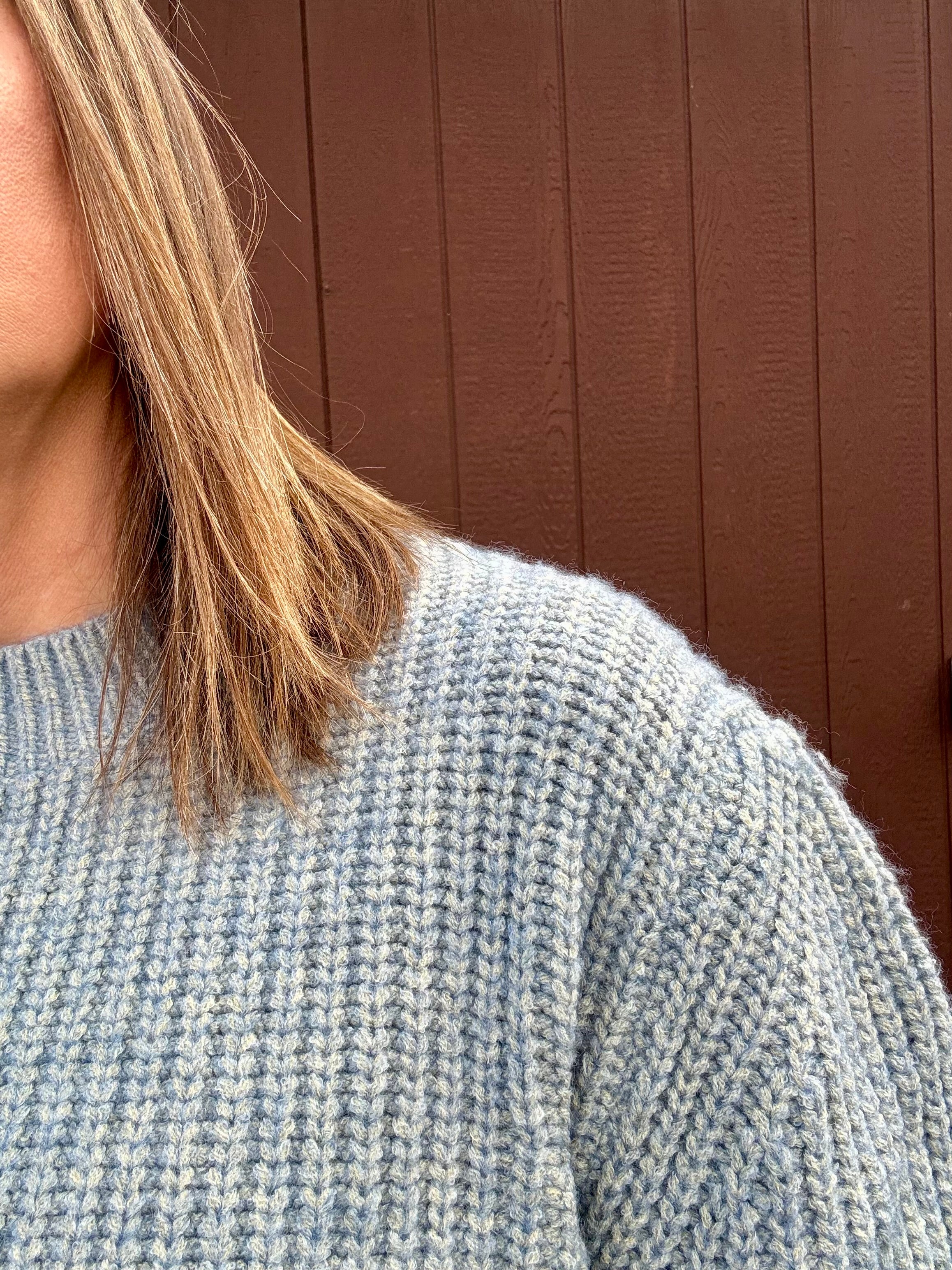 Two-toned Textured Sweater