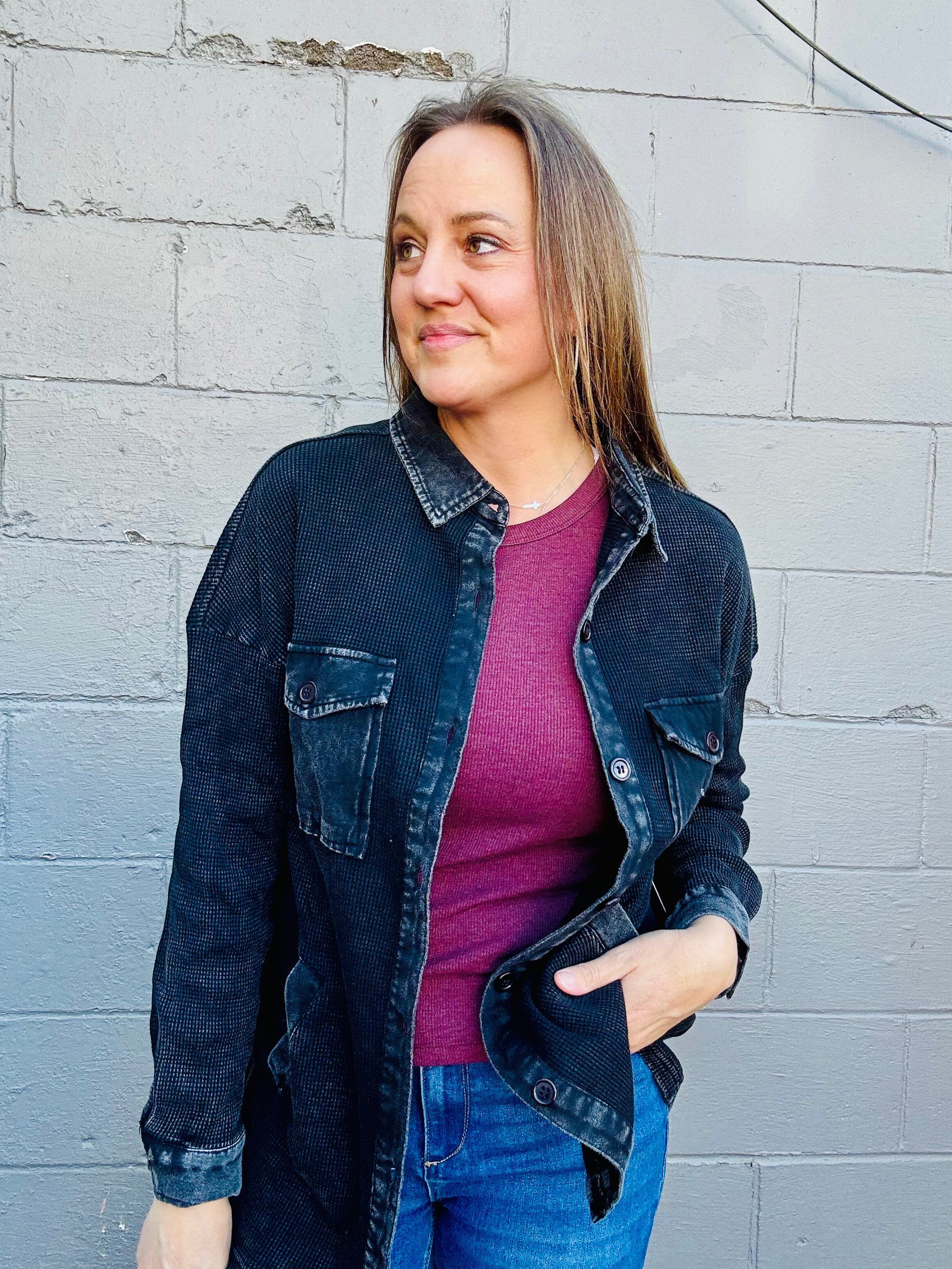 Mineral Washed Long Sleeve