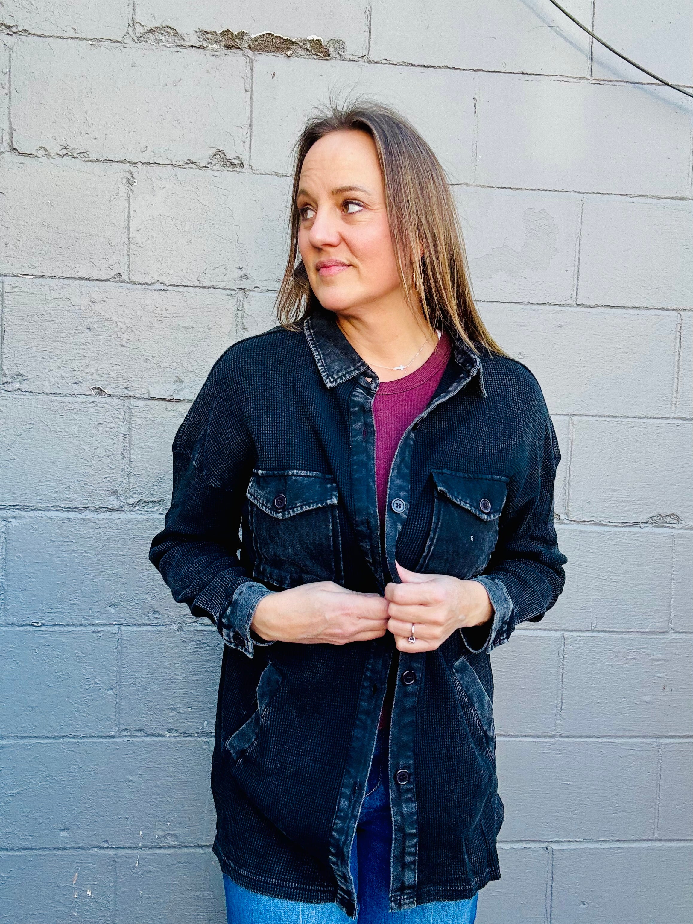 Mineral Washed Long Sleeve