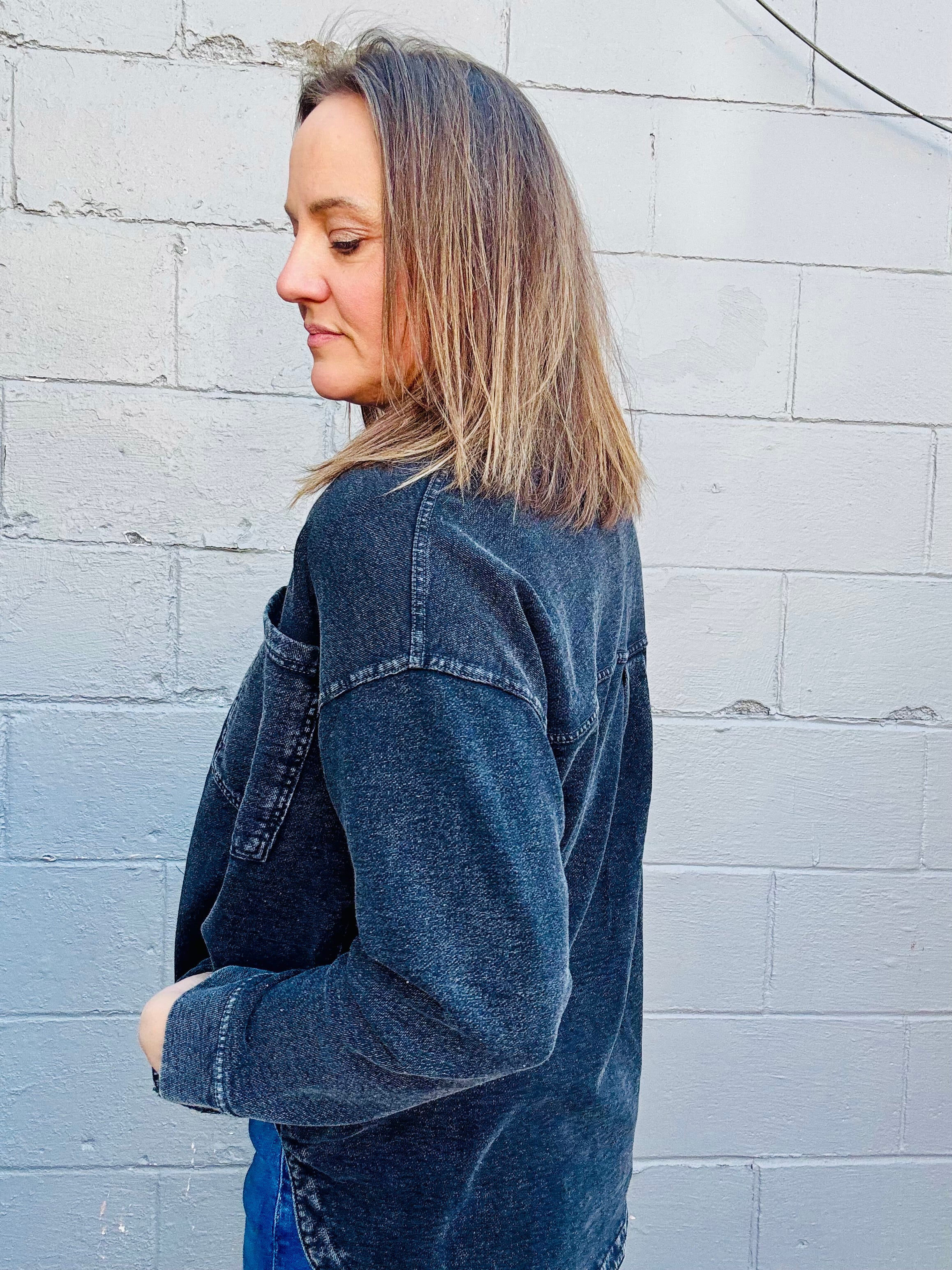 Z SUPPLY All Day Denim Knit Jacket