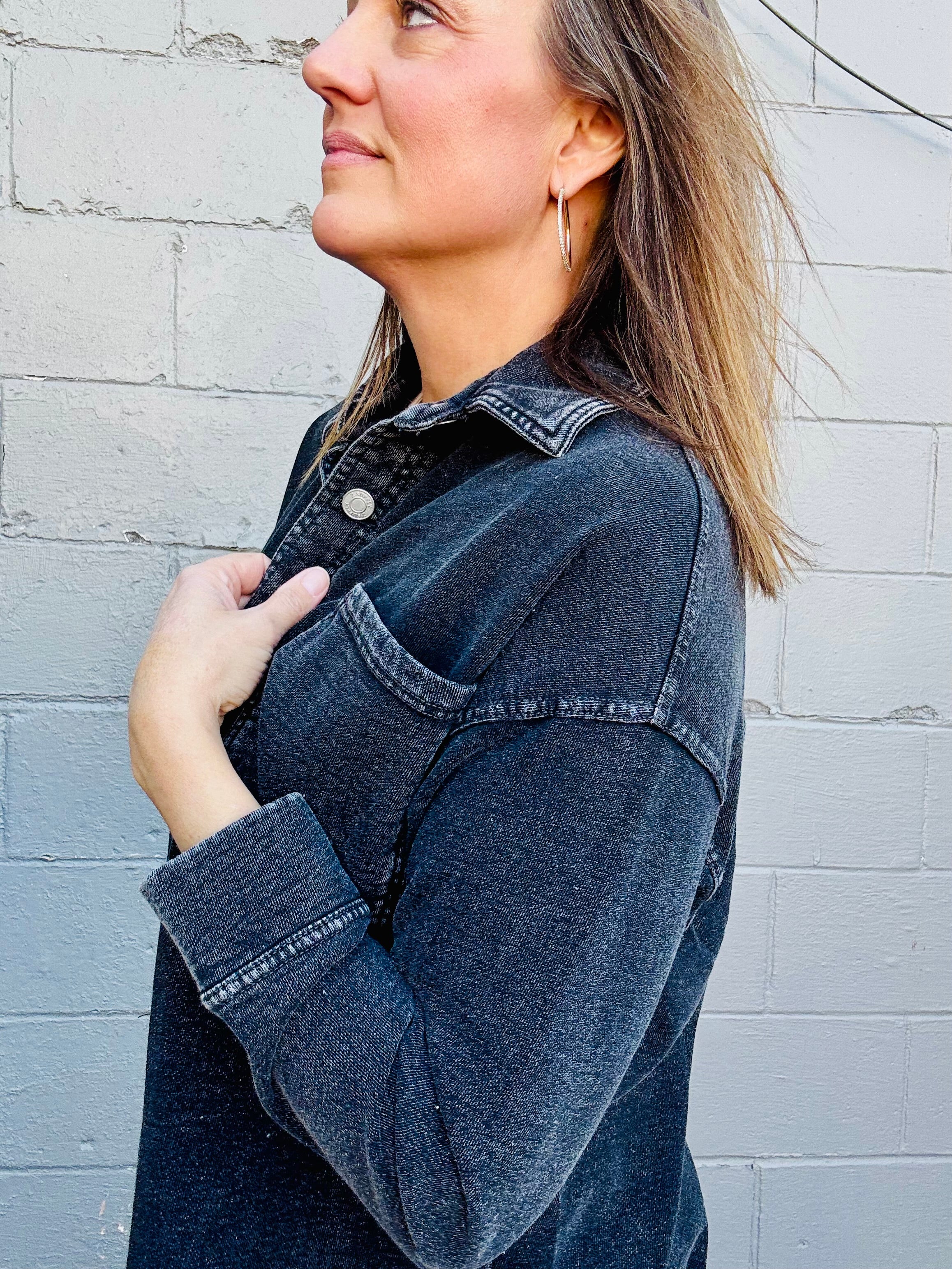 Z SUPPLY All Day Denim Knit Jacket