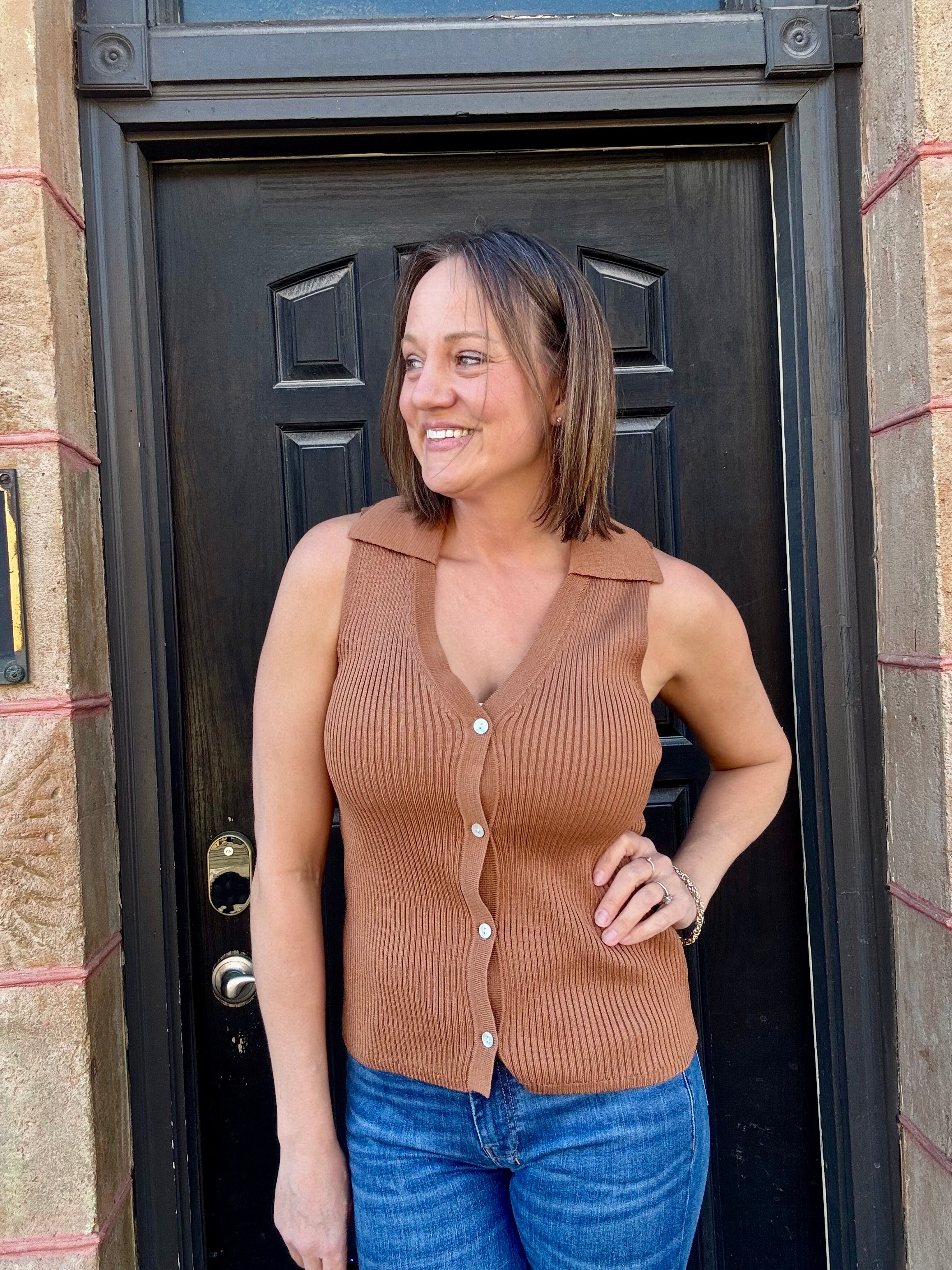 Elan Sandy Sweater Vest