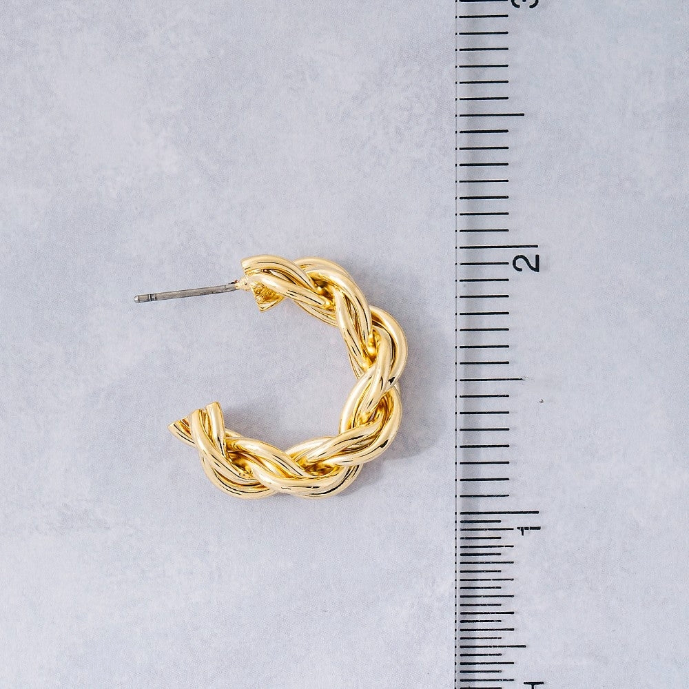 Braid Twist Hoop Earring