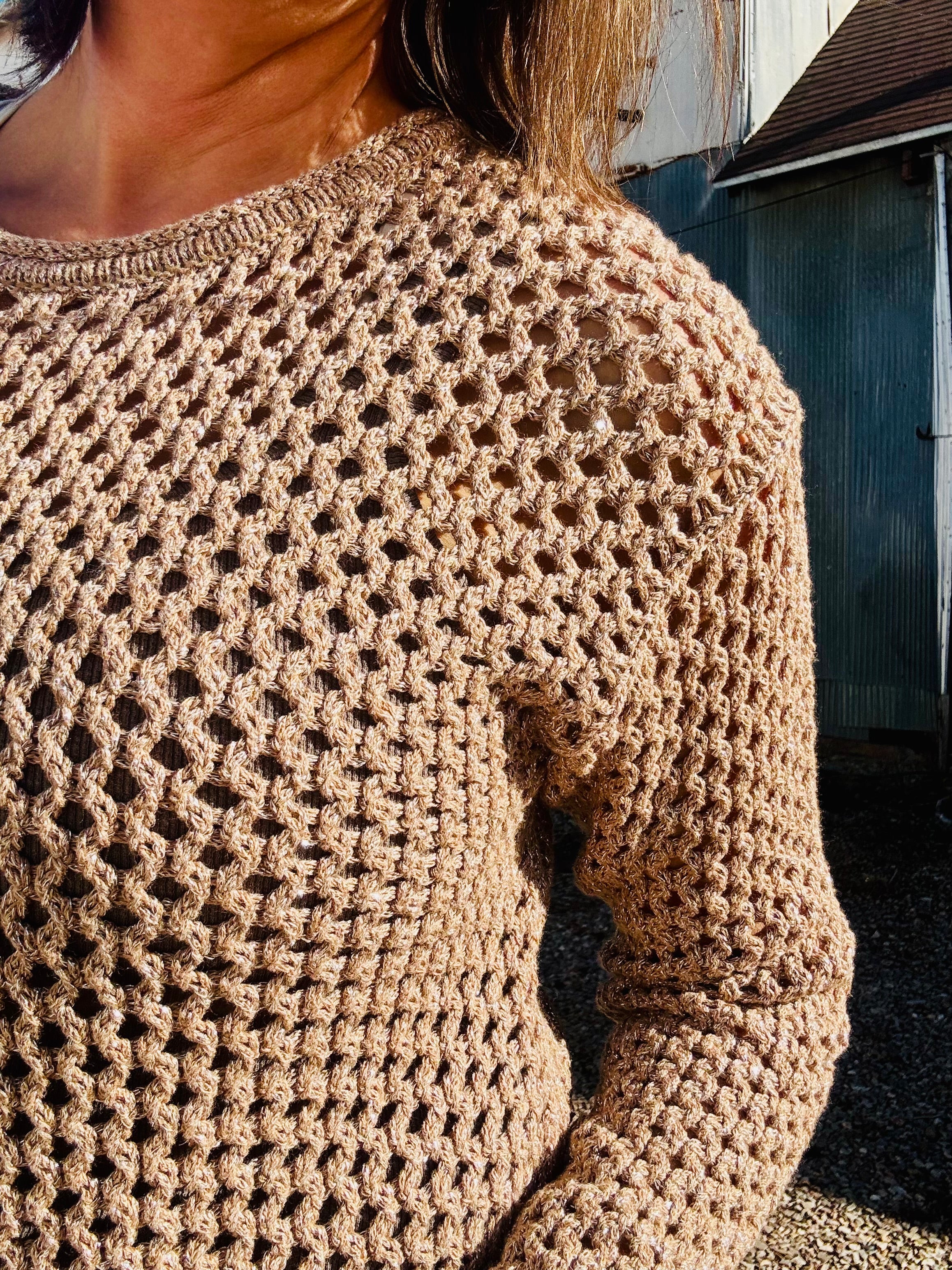 Z Supply Cala Shimmer Crochet Sweater