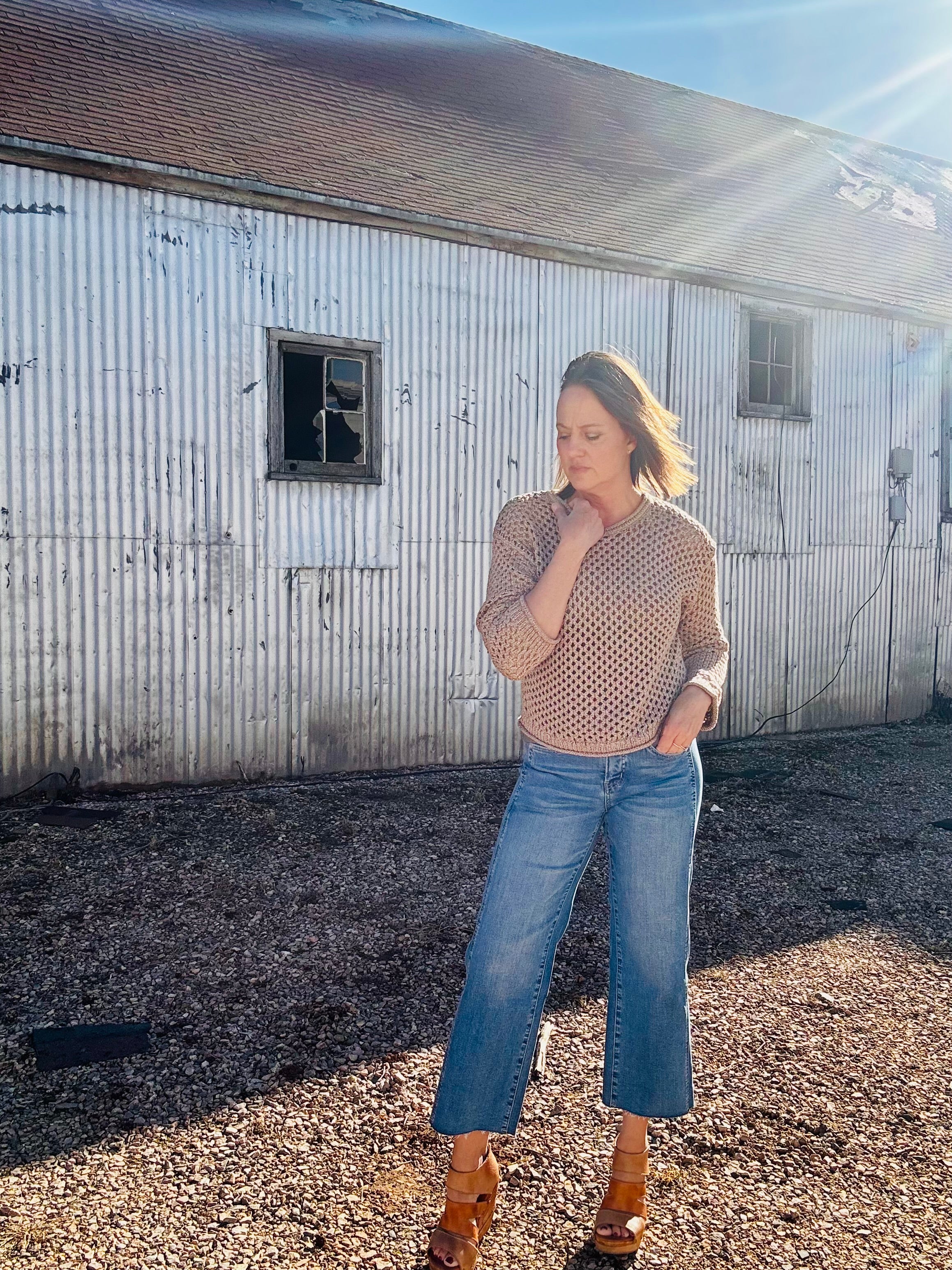 MICA MR Blue Chill Straight Crop