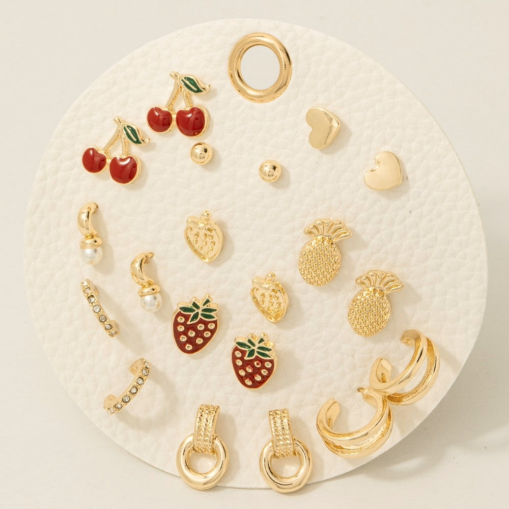 Fruit Stud & Hoop Earrings