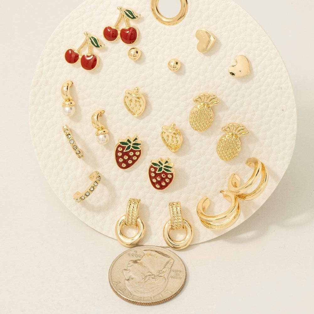 Fruit Stud & Hoop Earrings