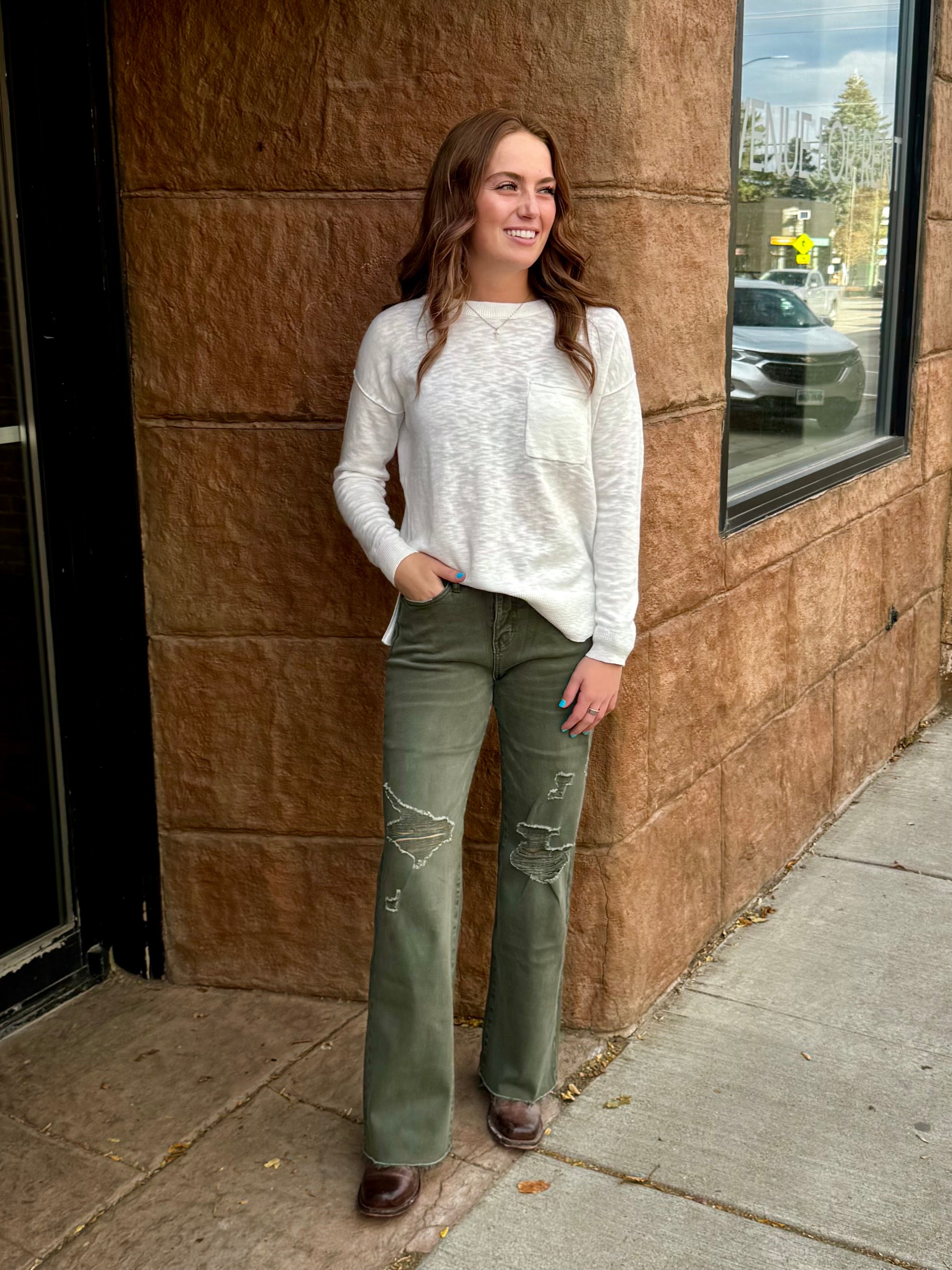 MICA HR Vin Green Wide Leg