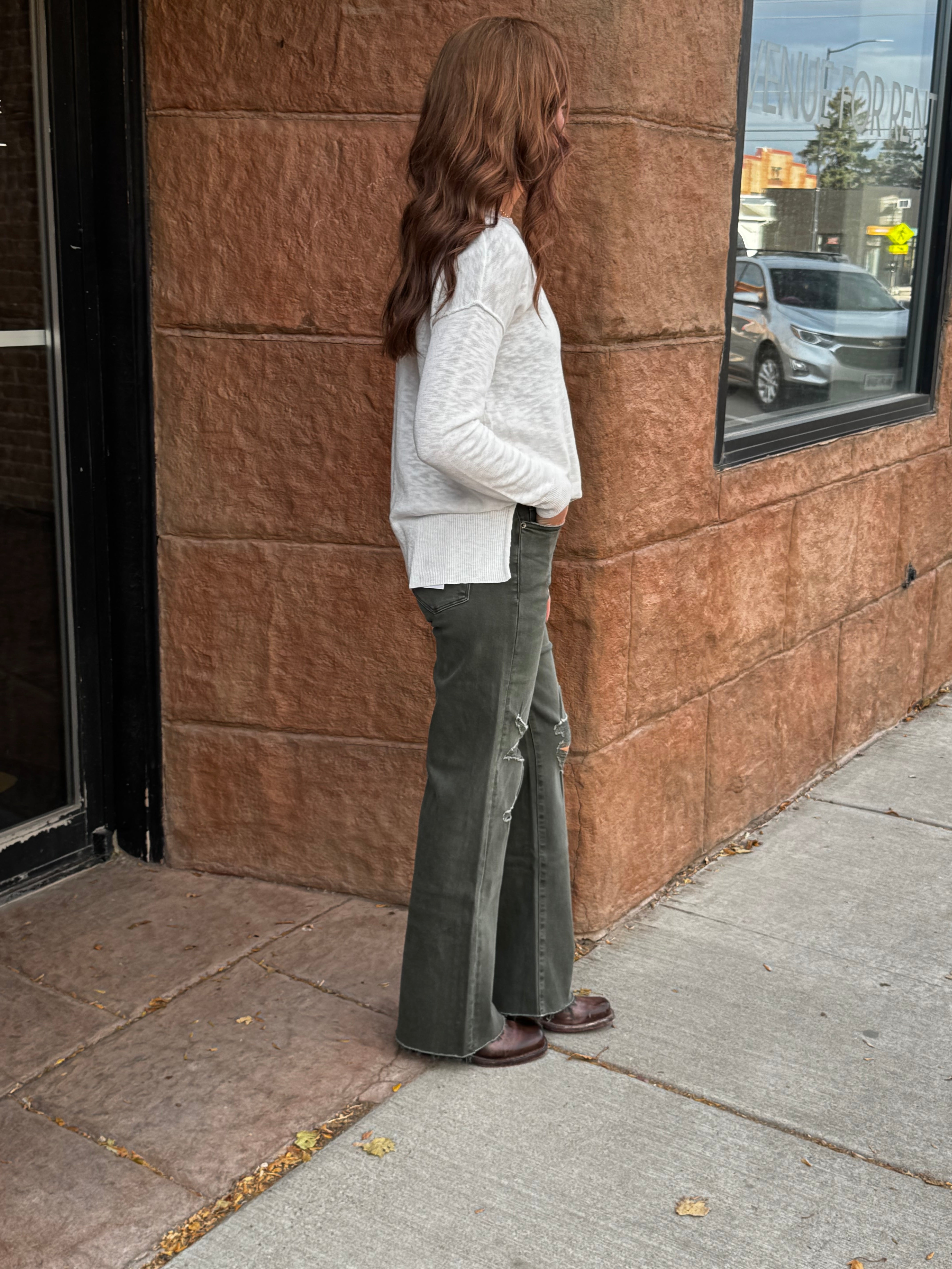 MICA HR Vin Green Wide Leg