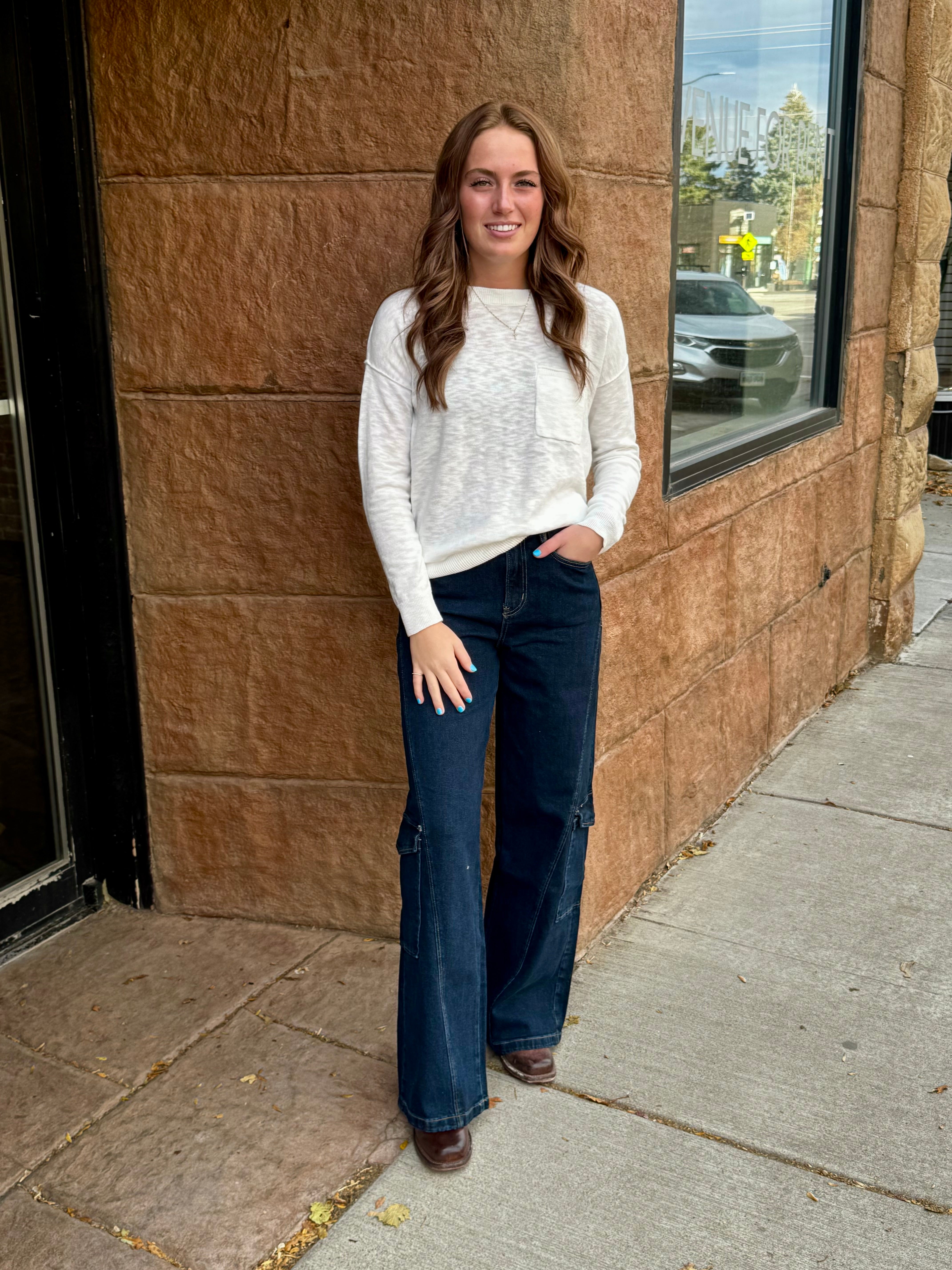 MICA HR Wide Leg Cargo Sapphire