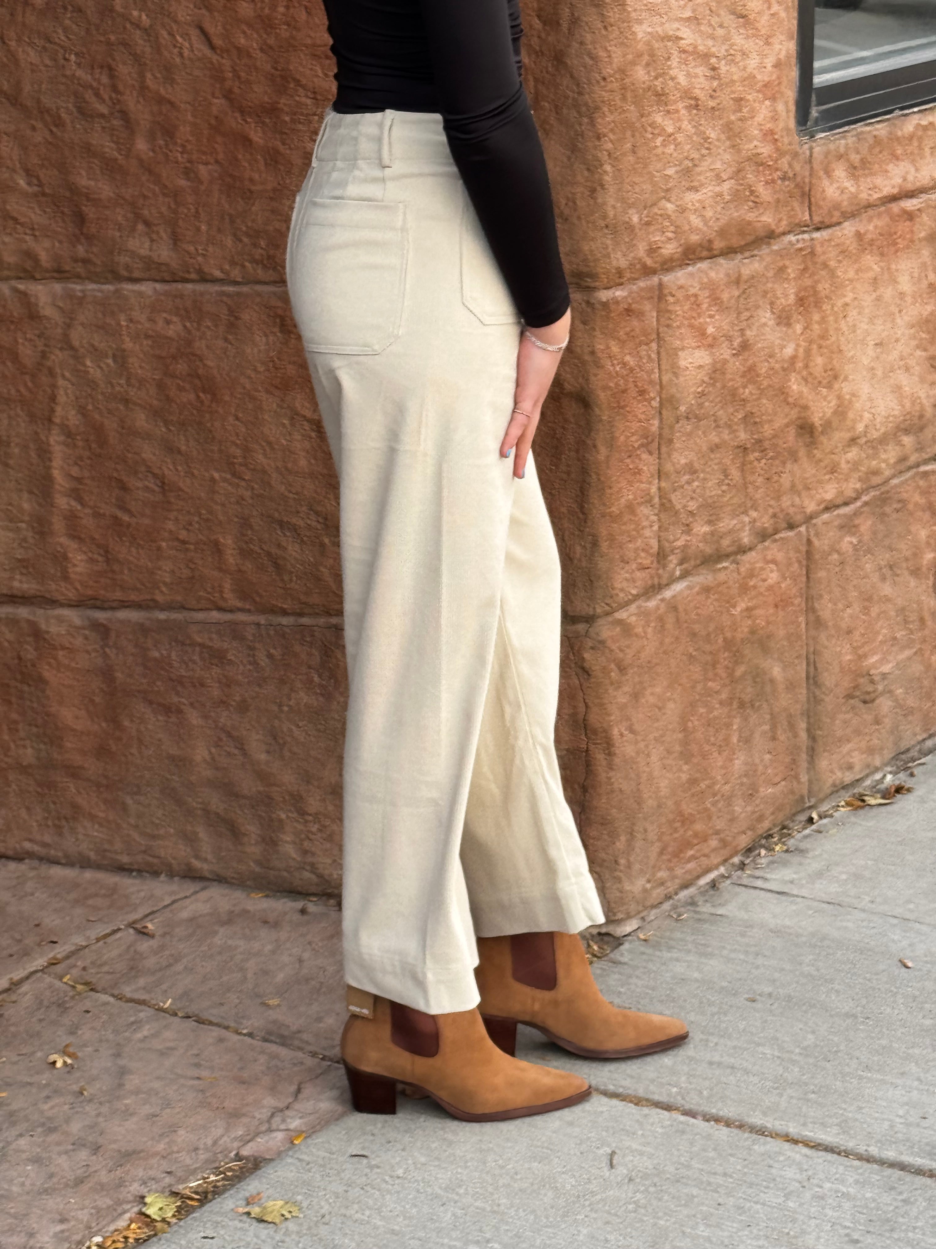 Corduroy Patch Pocket Pants