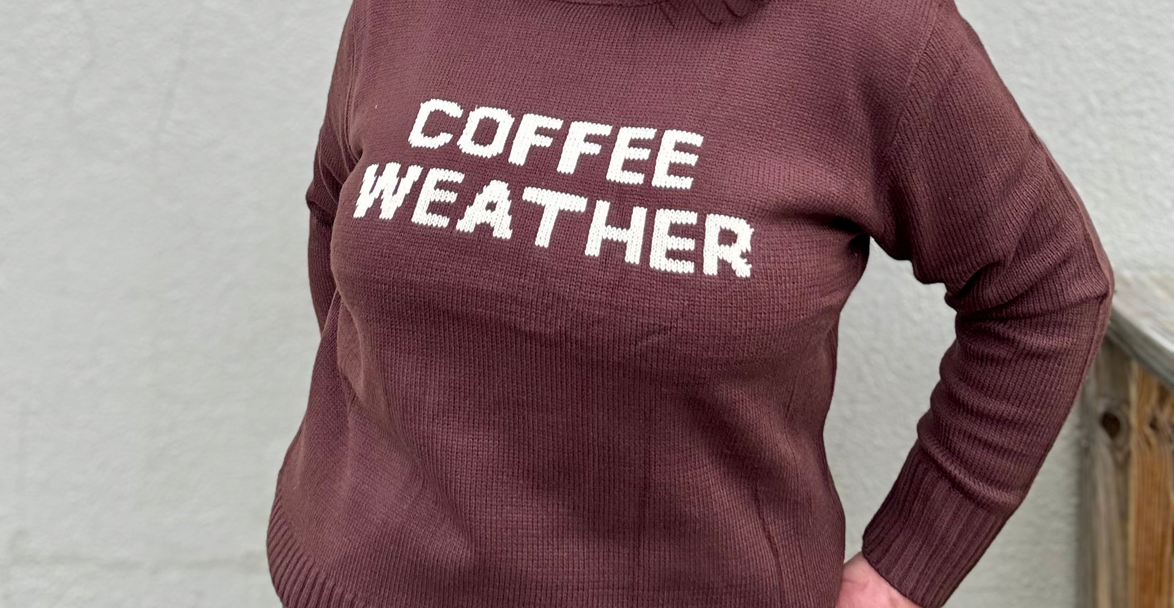 Coffee Weather Knit Sweater