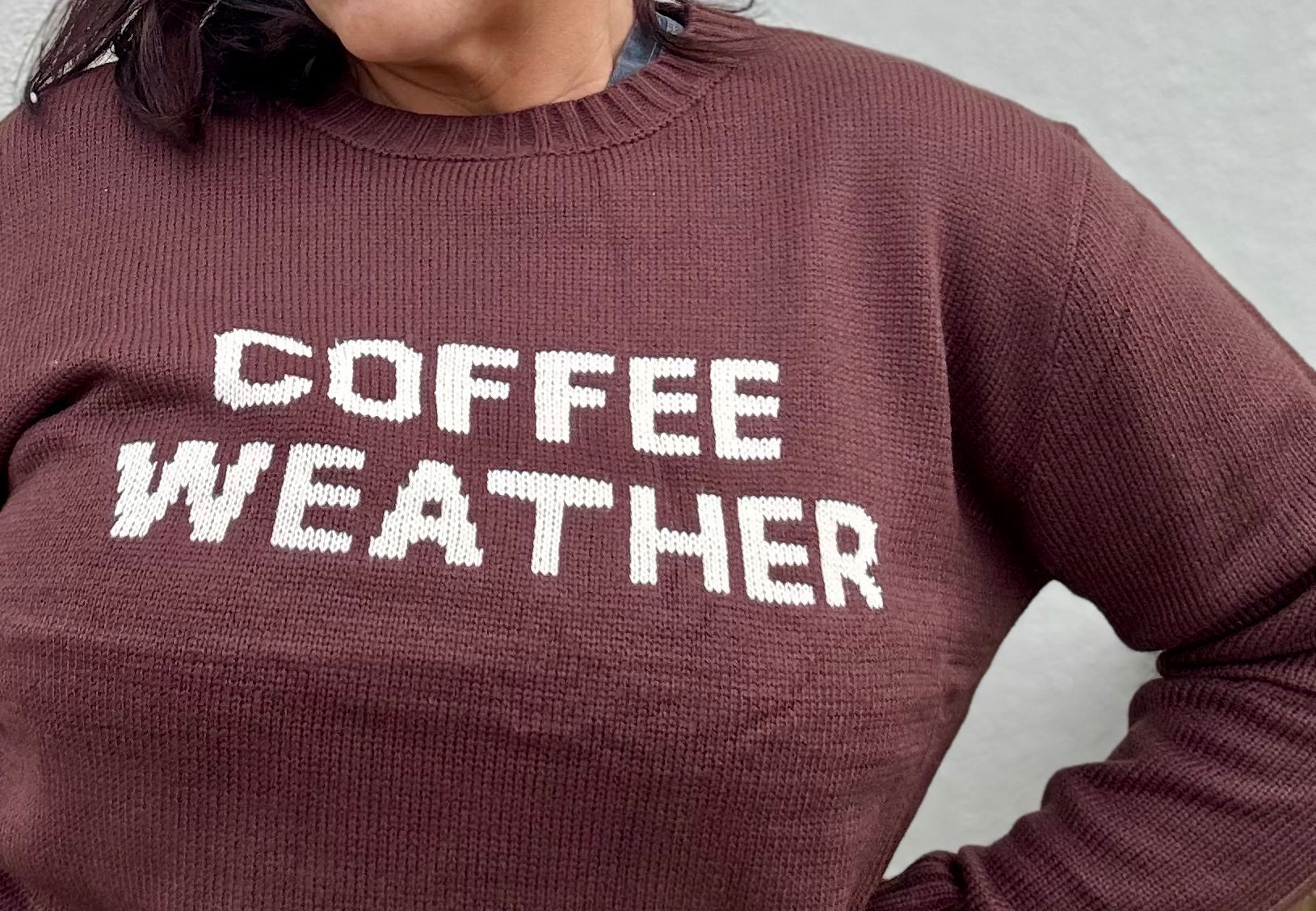 Coffee Weather Knit Sweater