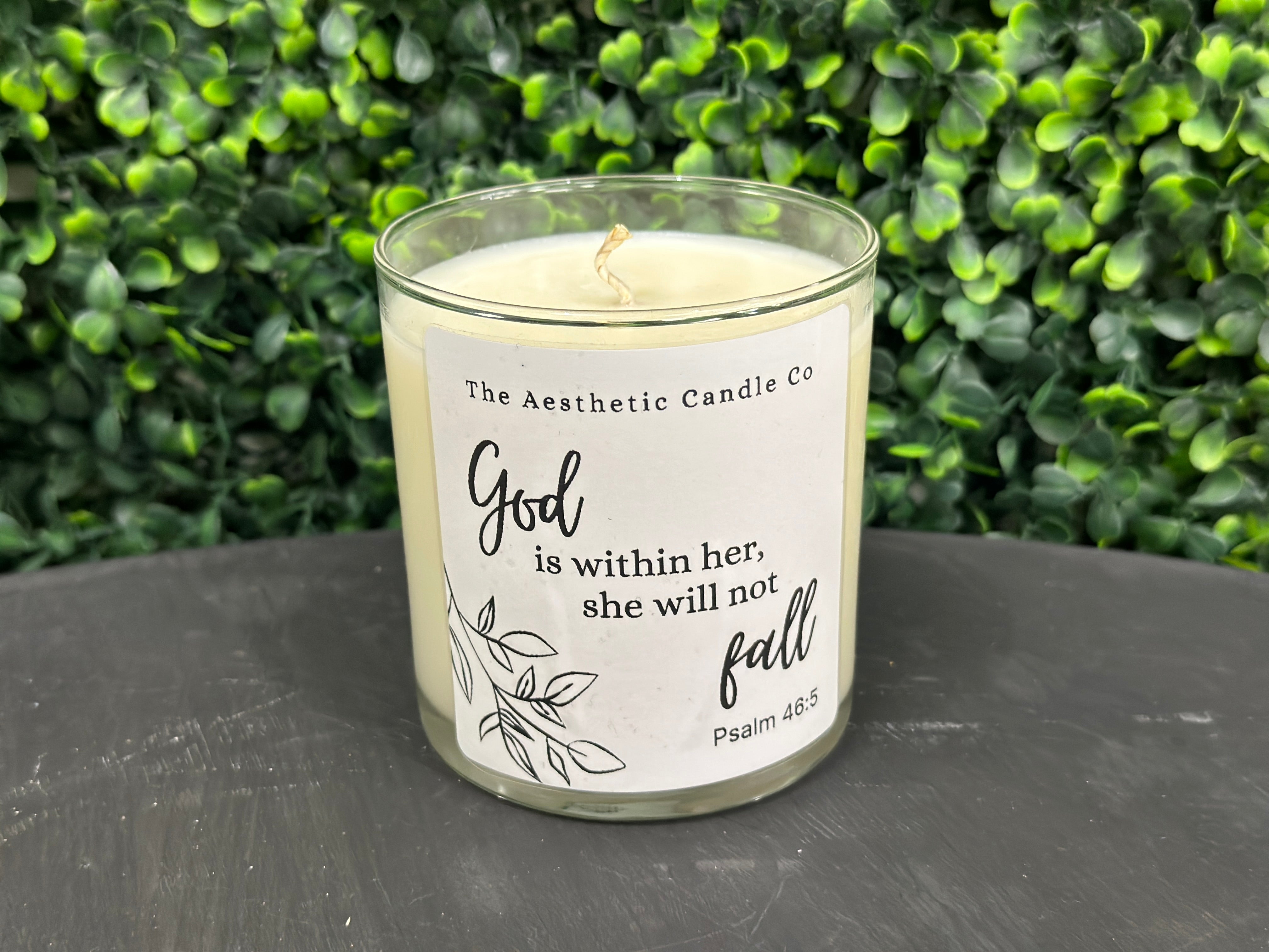 "God Is Within Her" Candle
