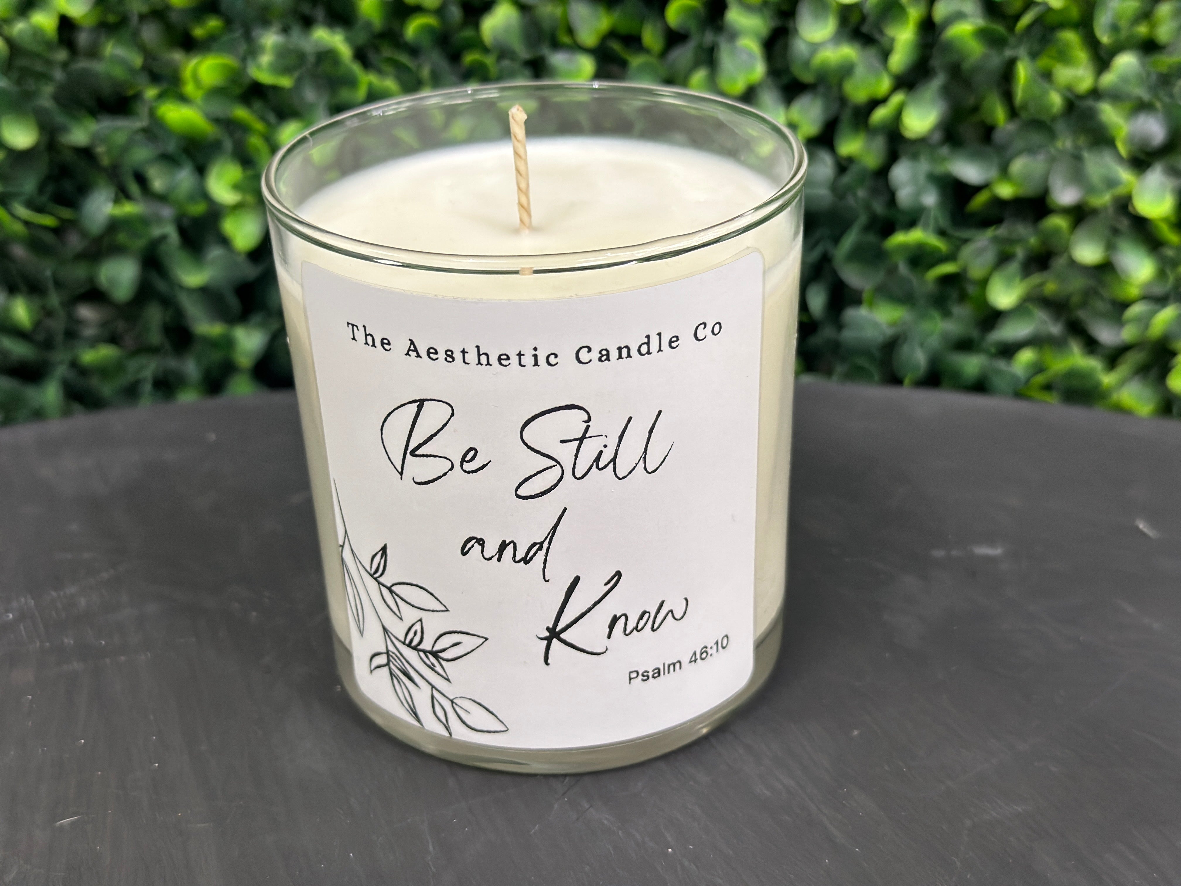 "Be Still And Know" Candle