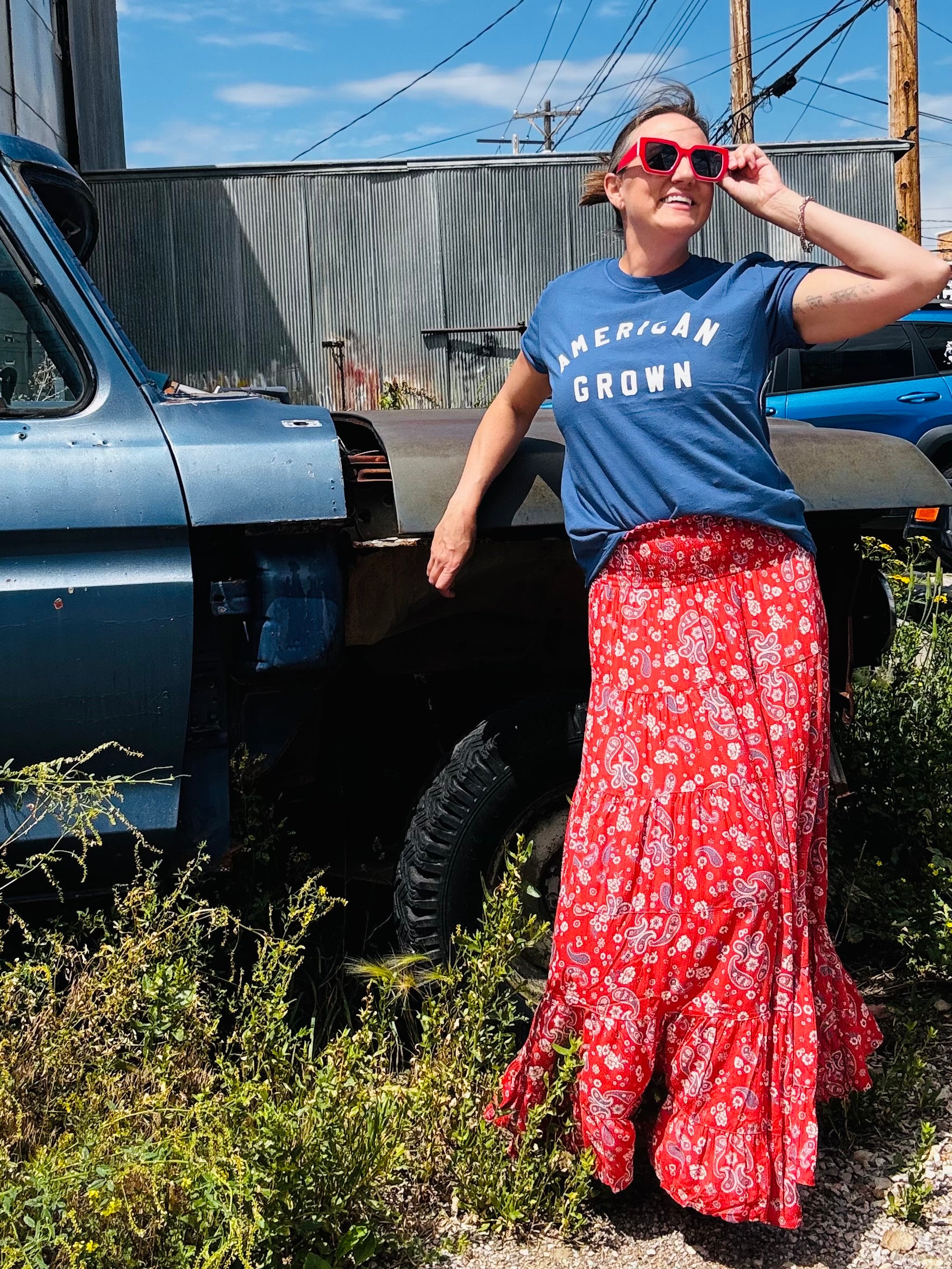 Americana Tiered Skirt