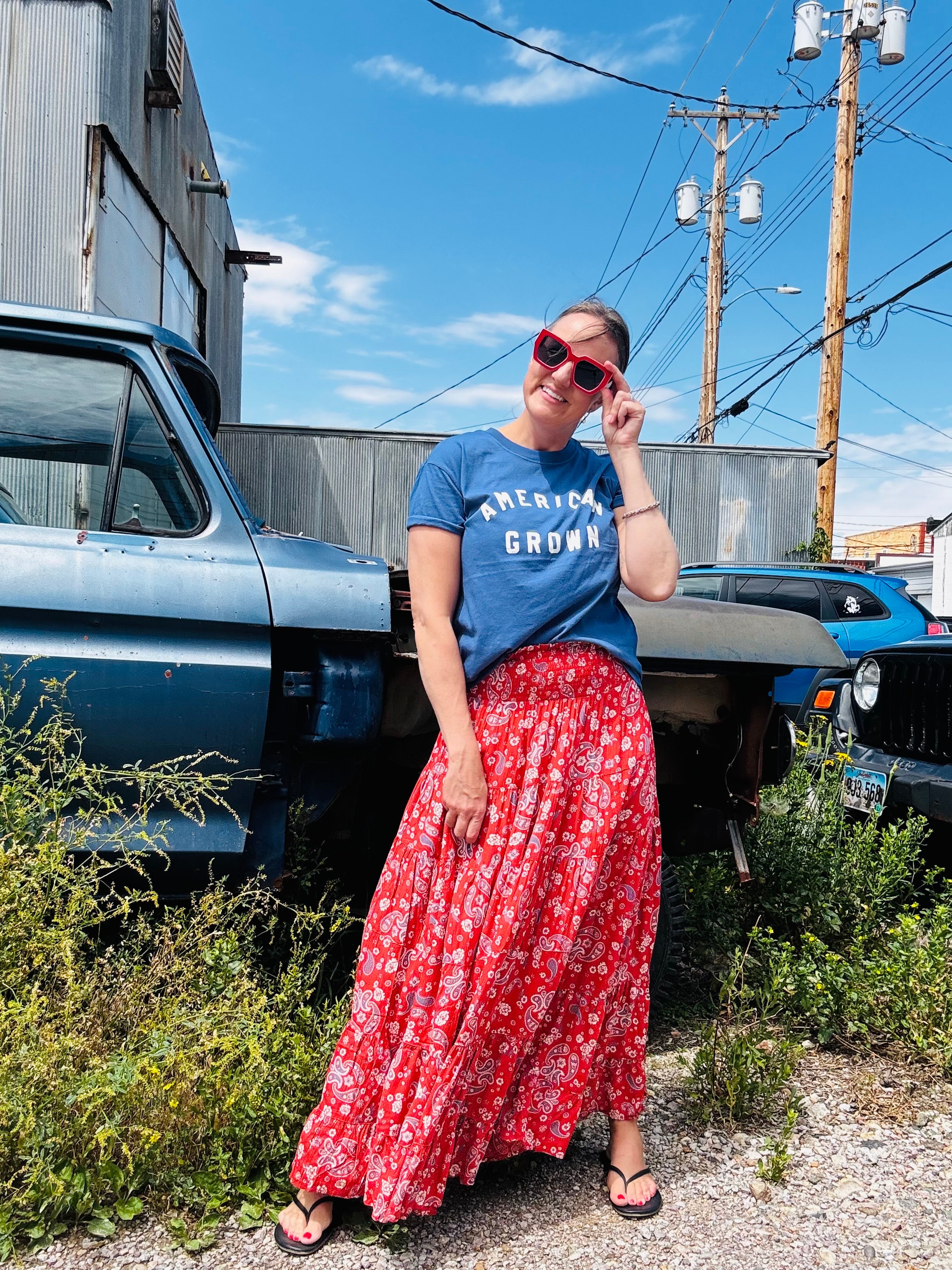 Americana Tiered Skirt