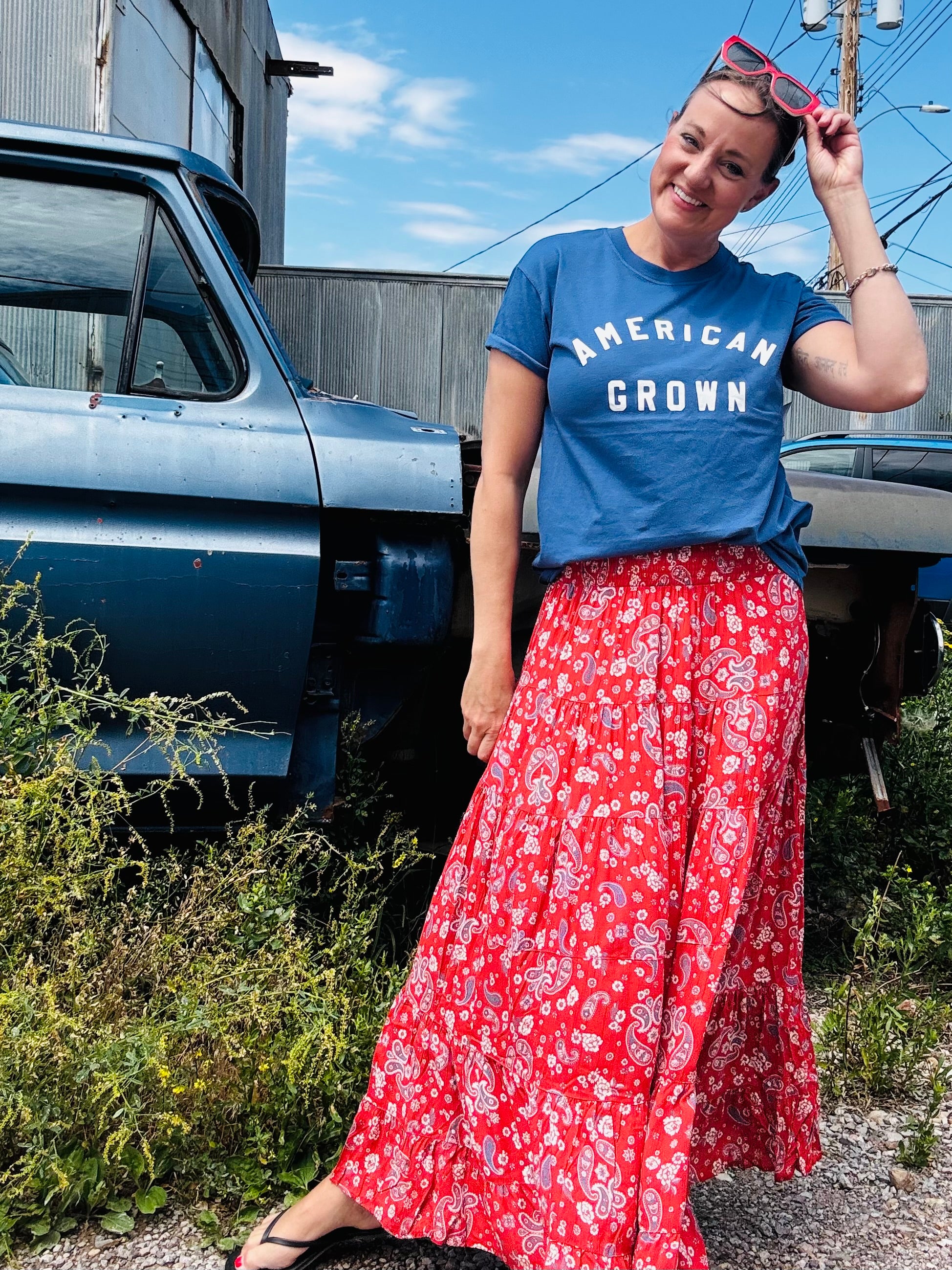Americana Tiered Skirt