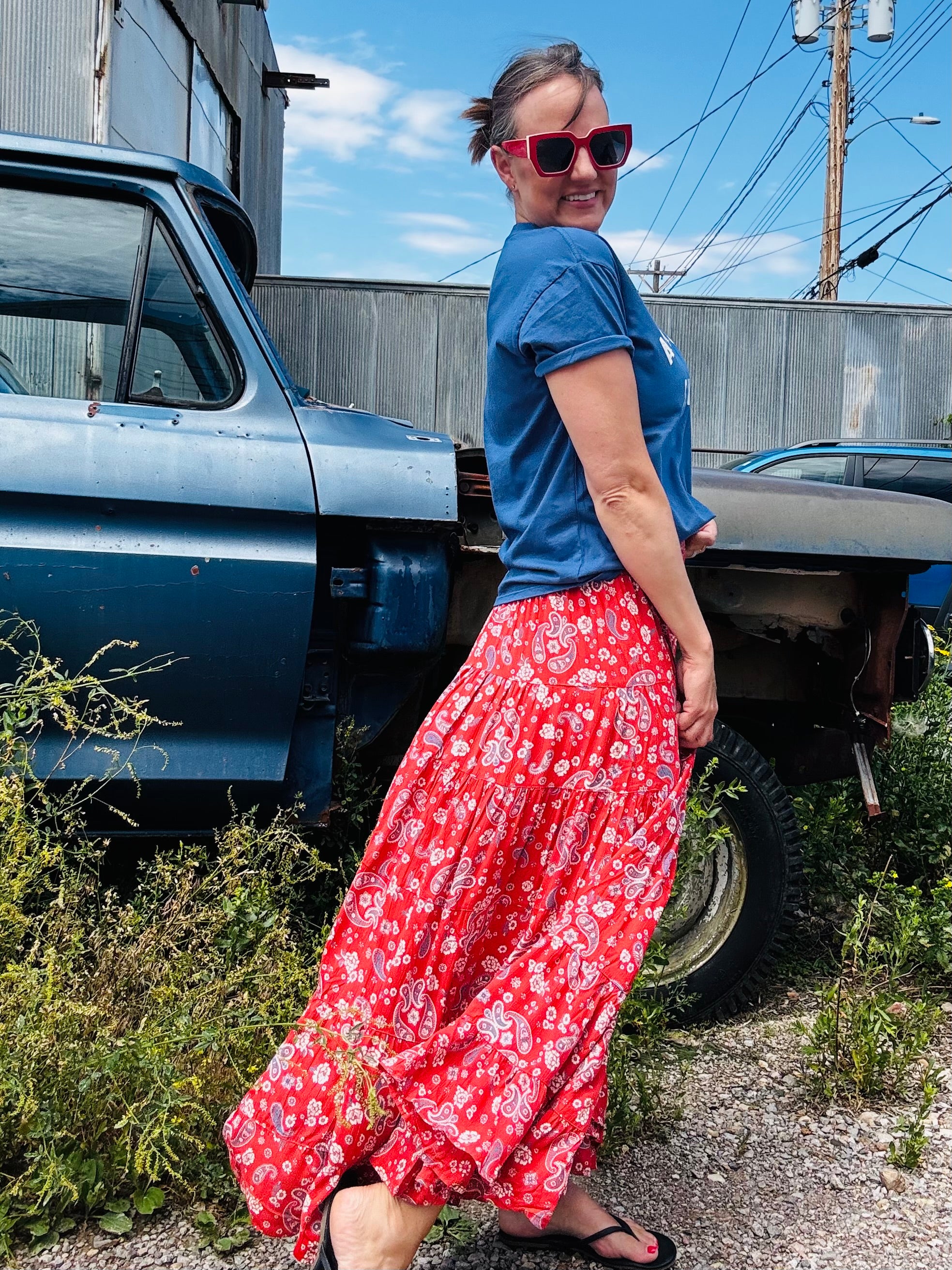 Americana Tiered Skirt