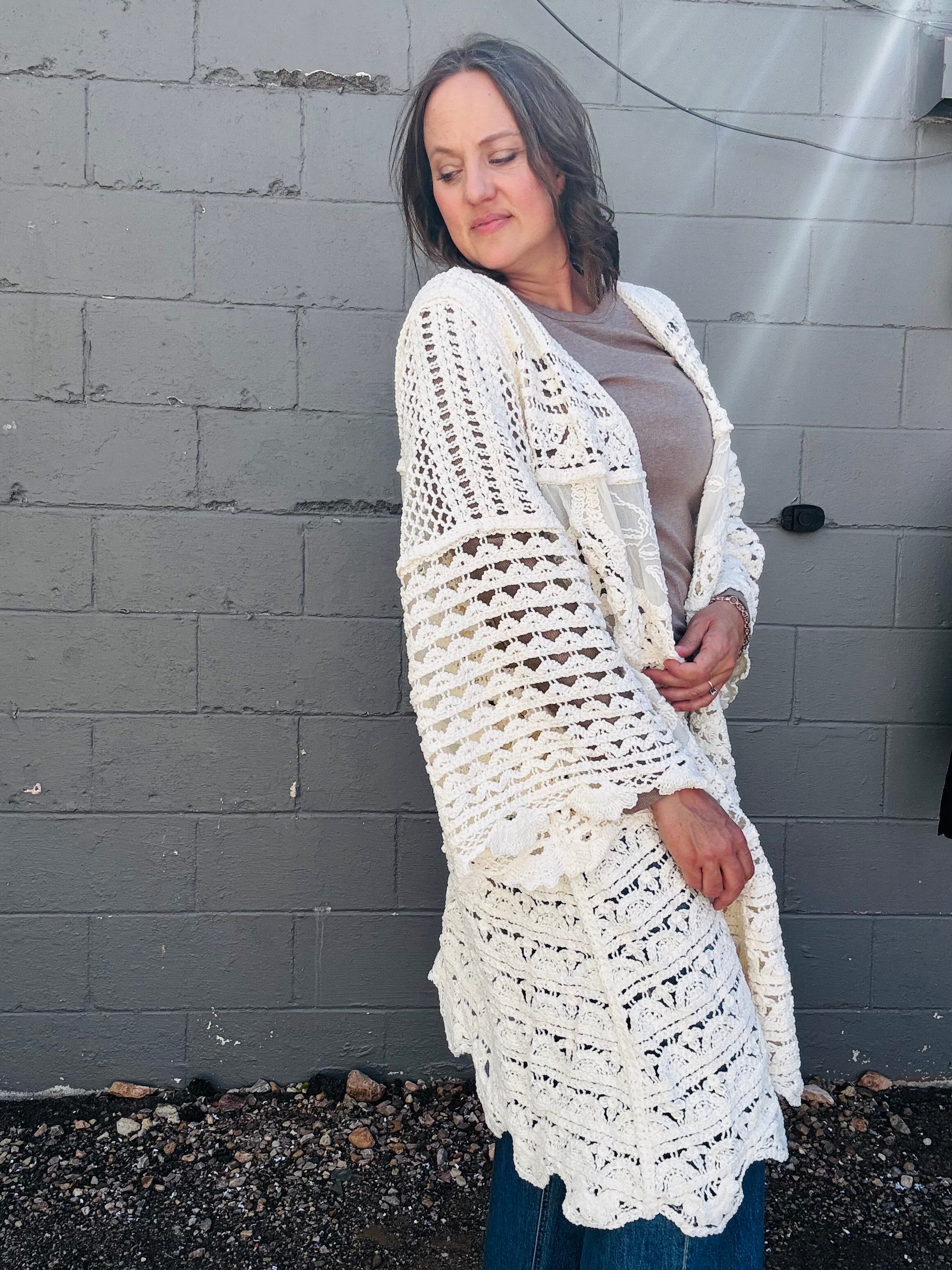The Maeve Crochet Cardigan
