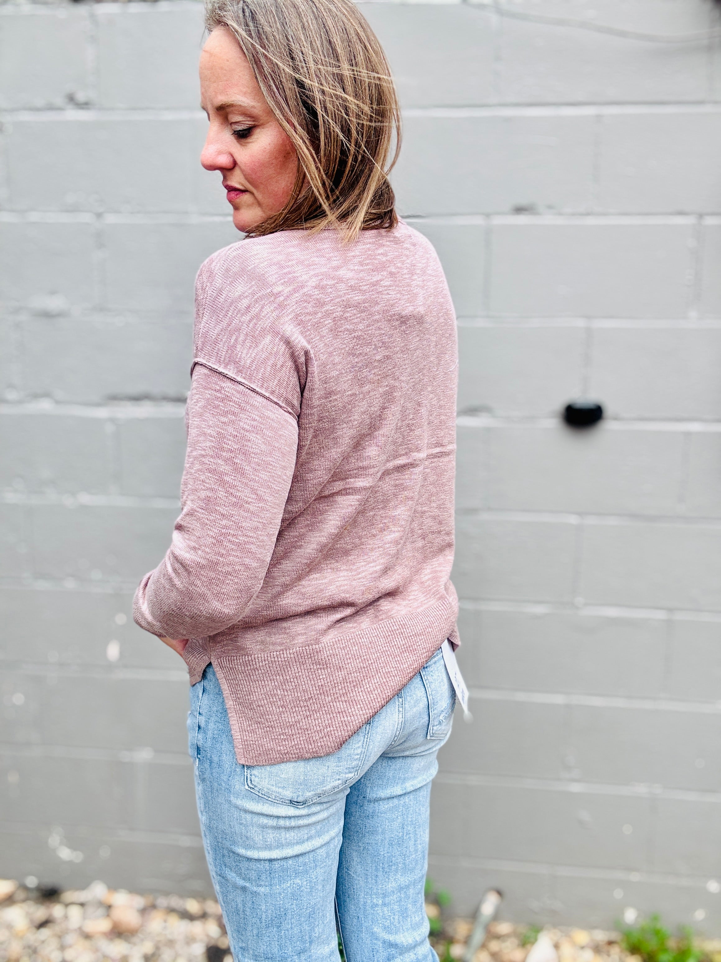 Faye Pocket Slub Sweater