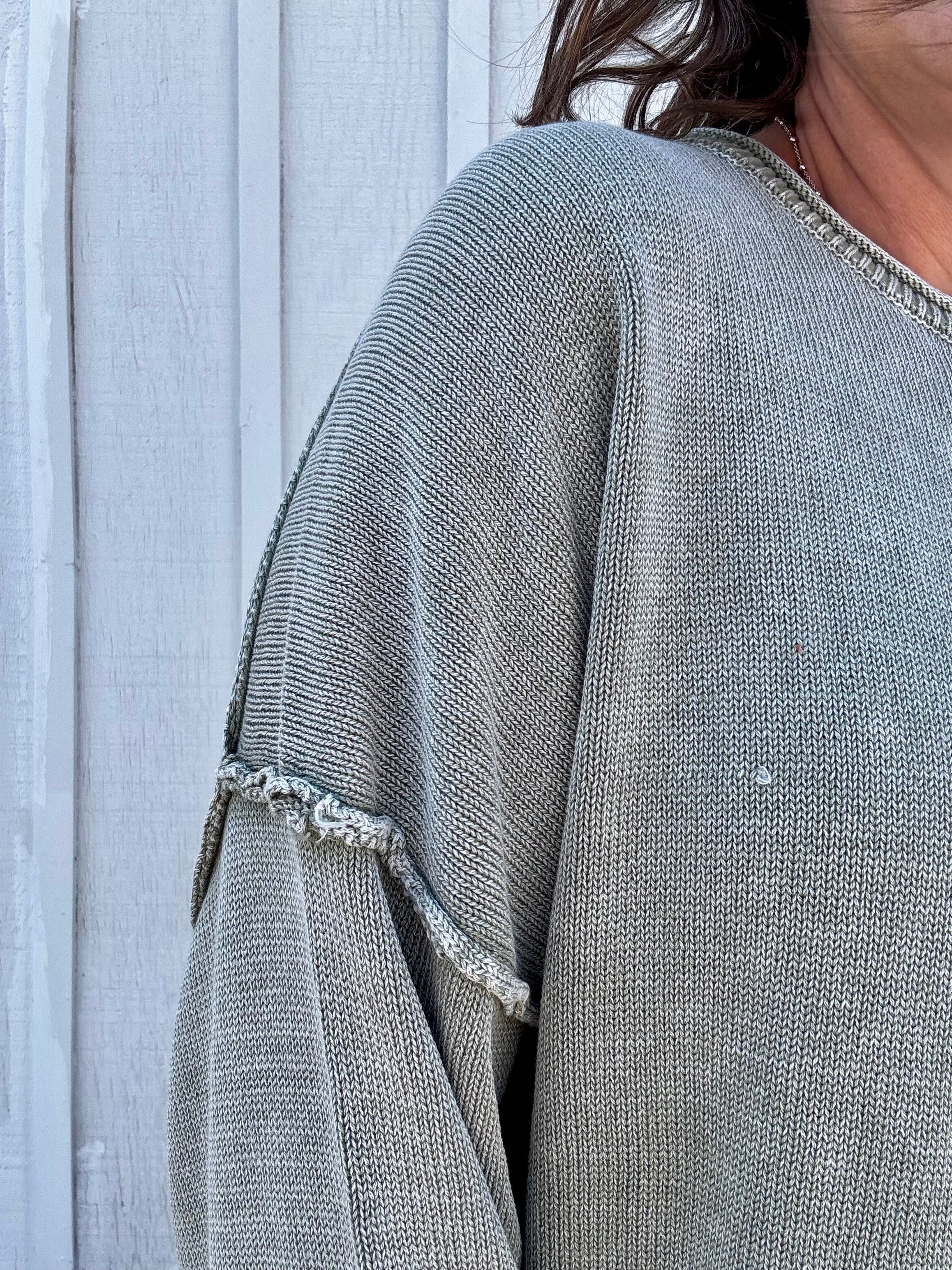 The Sienna Textured Cotton Sweater