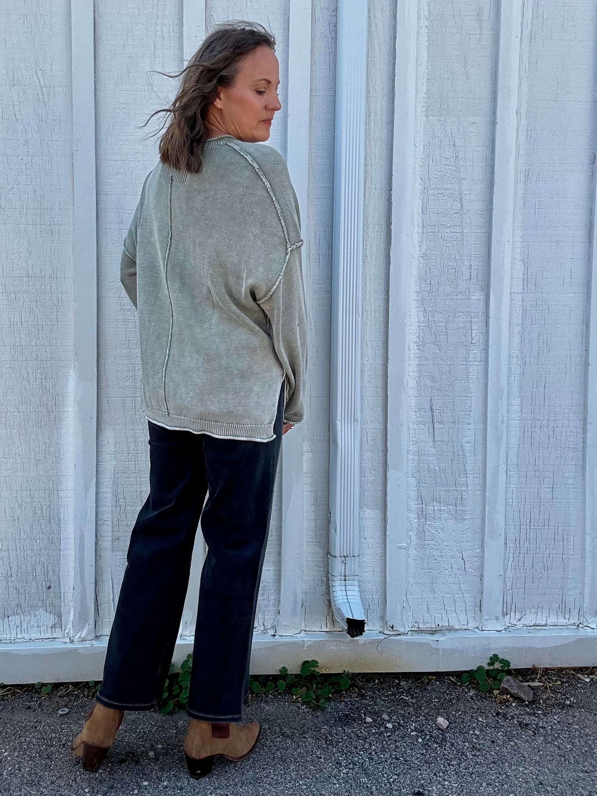 The Sienna Textured Cotton Sweater