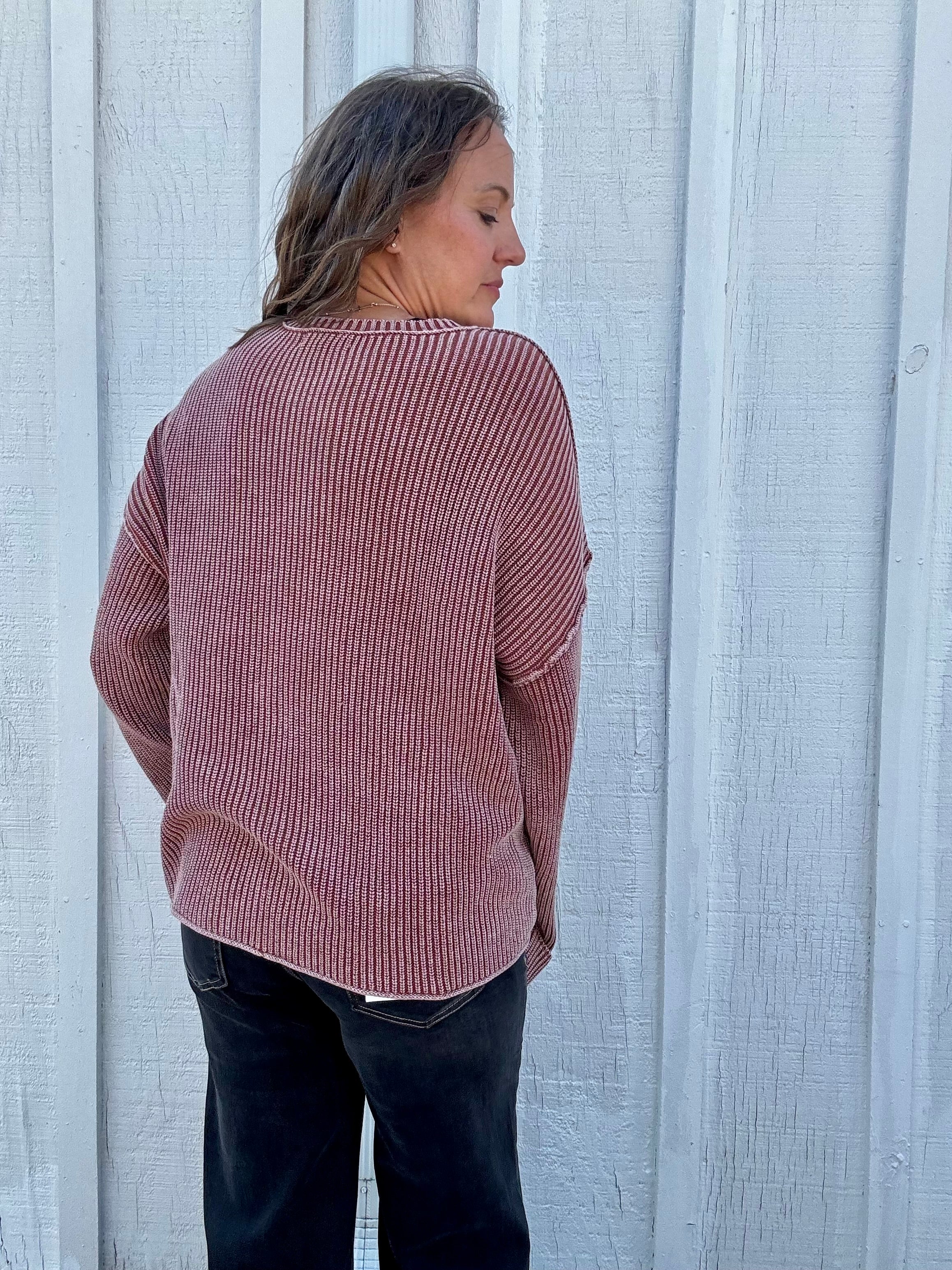 The Delaney Textured Cotton Sweater