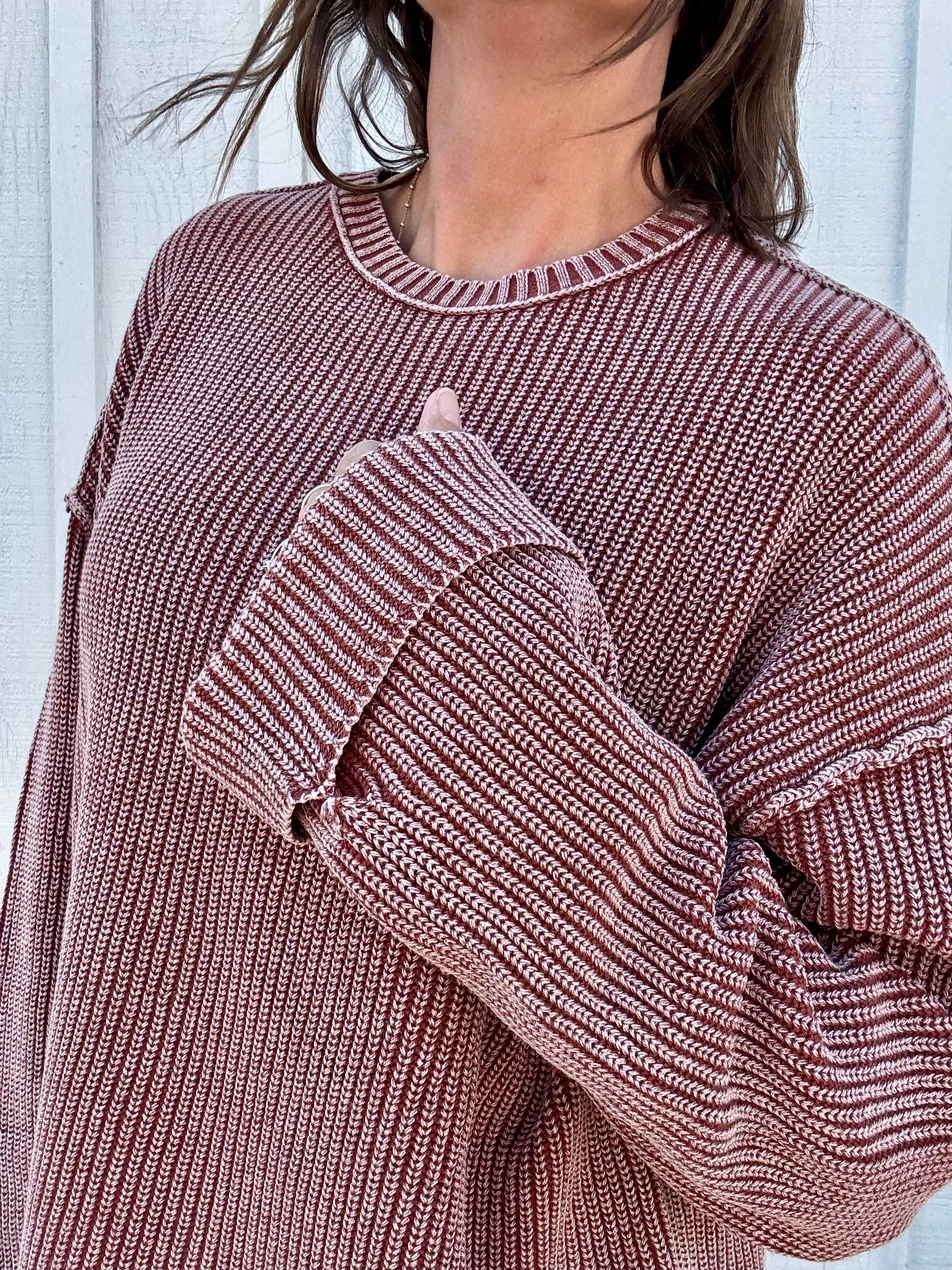 The Delaney Textured Cotton Sweater