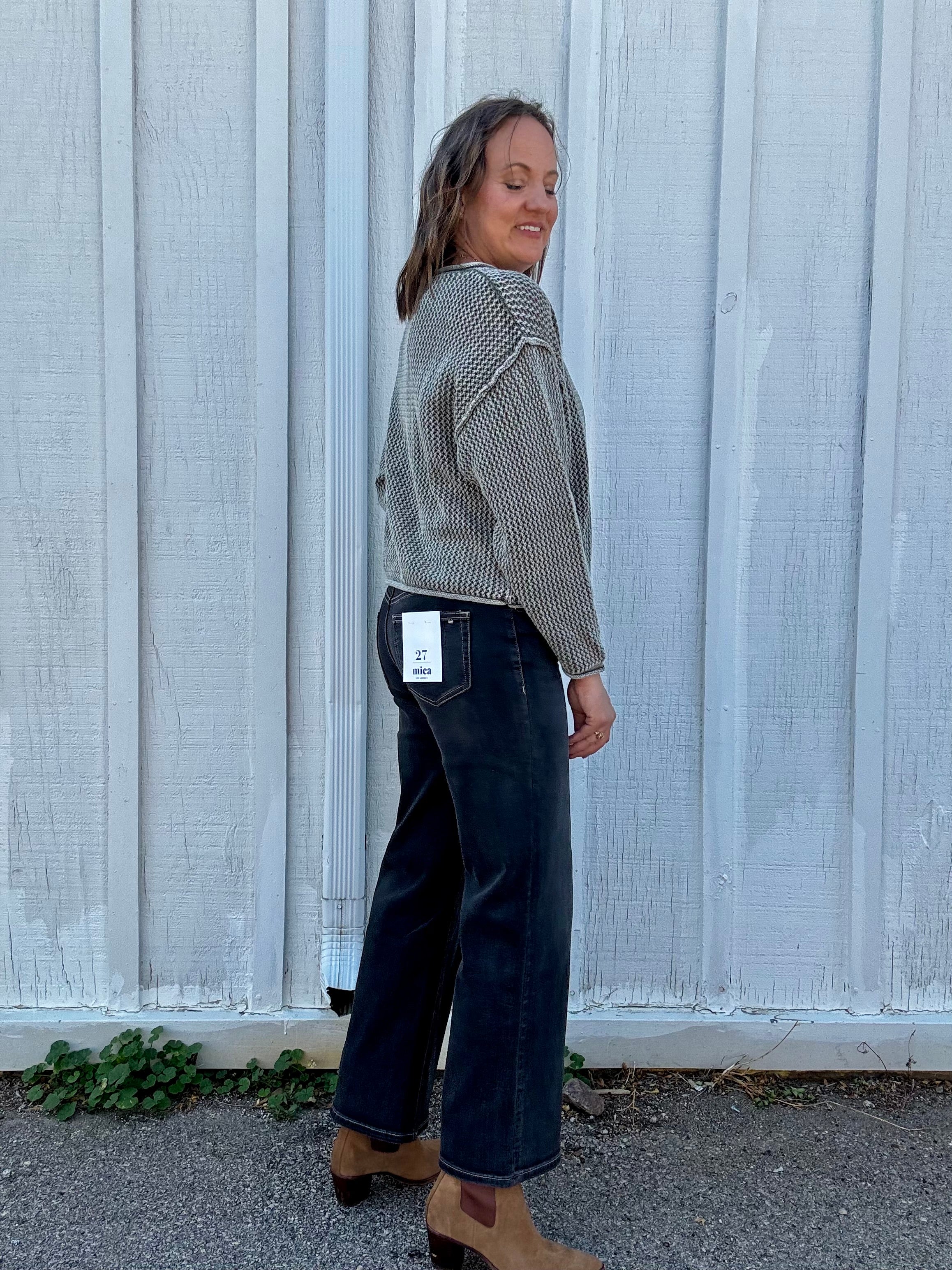 Fallon Textured Cotton Sweater