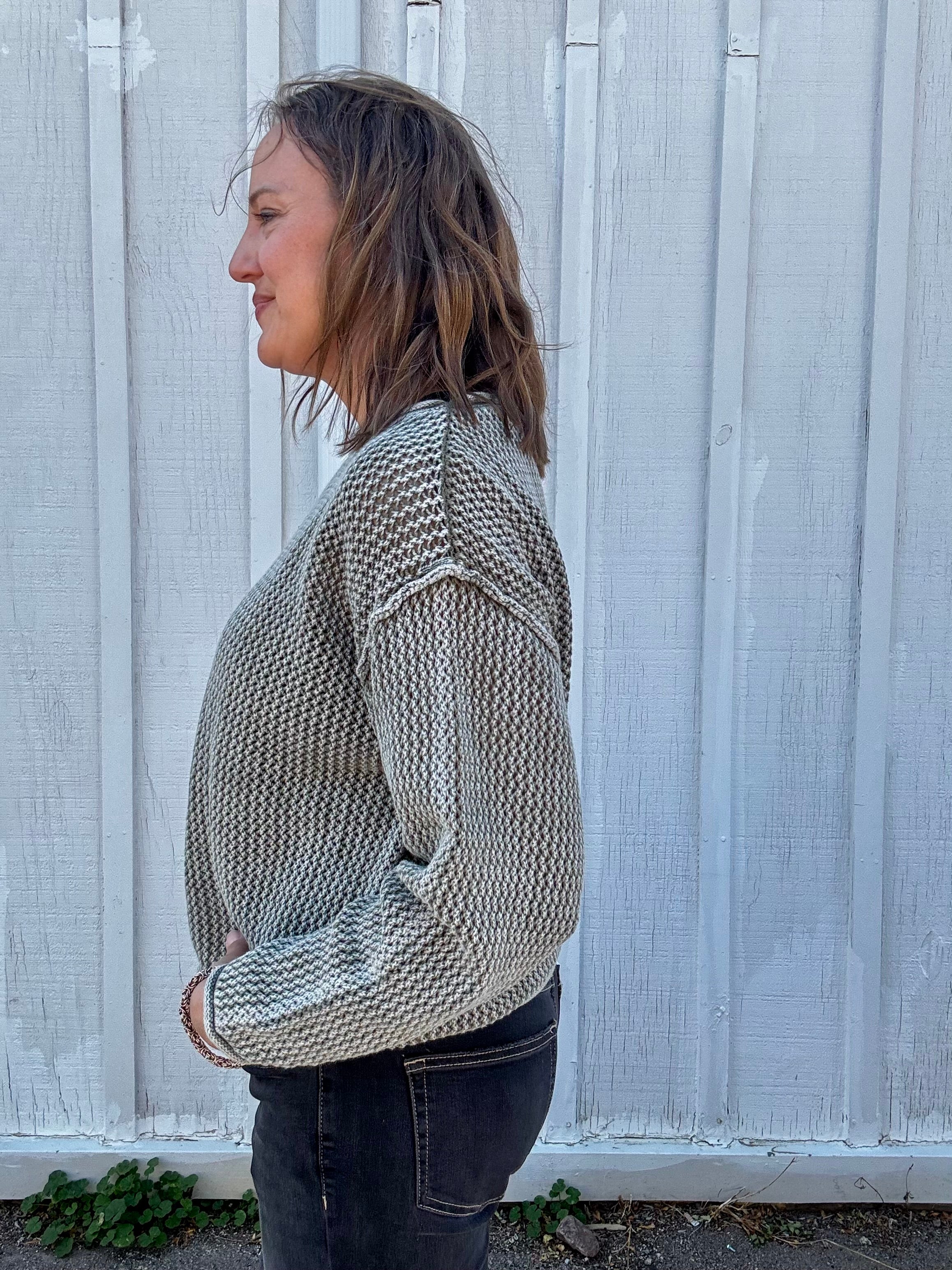 Fallon Textured Cotton Sweater